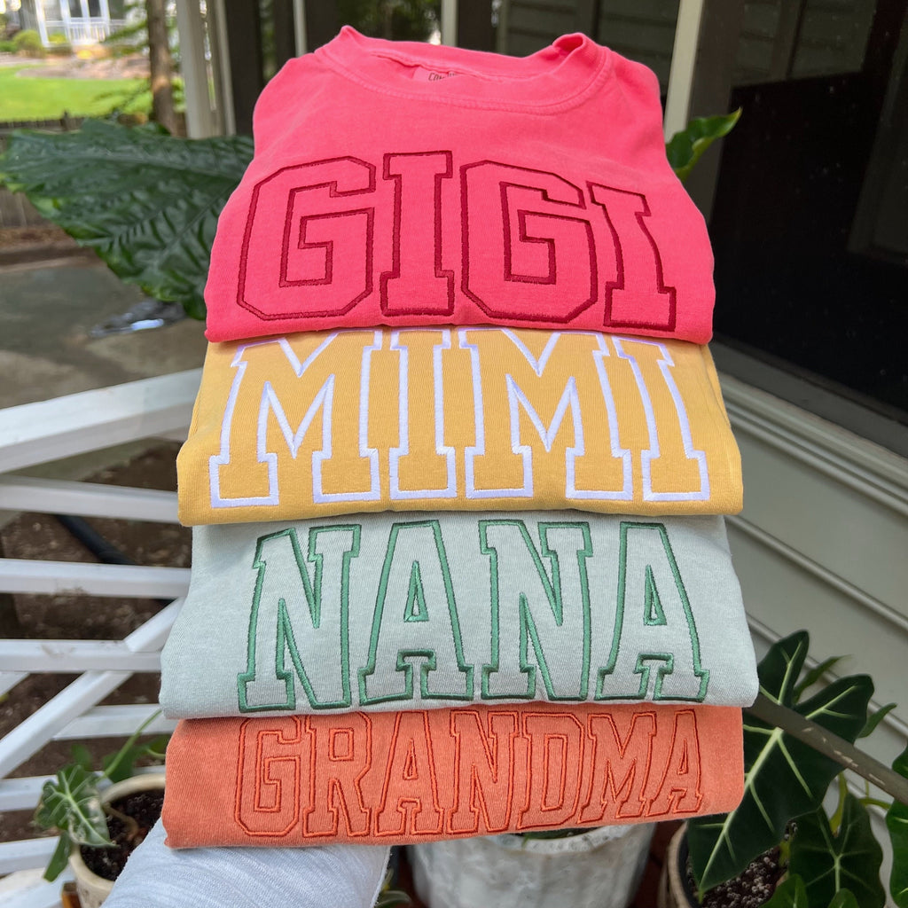Embroidered Grandma Sweatshirt, Gigi Shirt, Gift for Grandma, Nana Shirt, New Grandma Gift, Embroidered Grandma, Dad Hoodie, Mom Sweatshirt