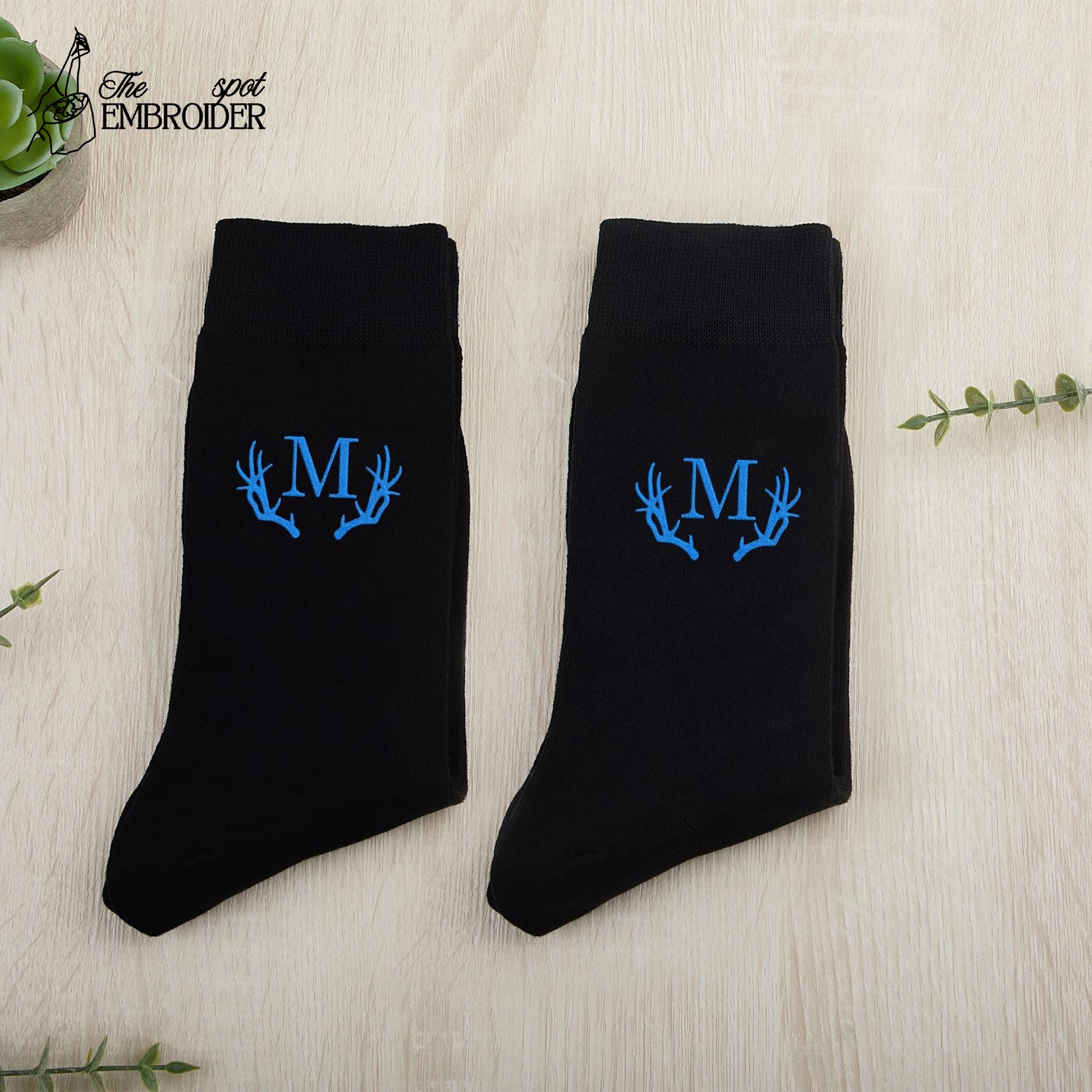 Embroidered Groomsman Socks, Groomsmen Socks Gifts, Best Man Proposal, Custom Embroidered Socks, Personalized Monogrammed Men's Dress Socks