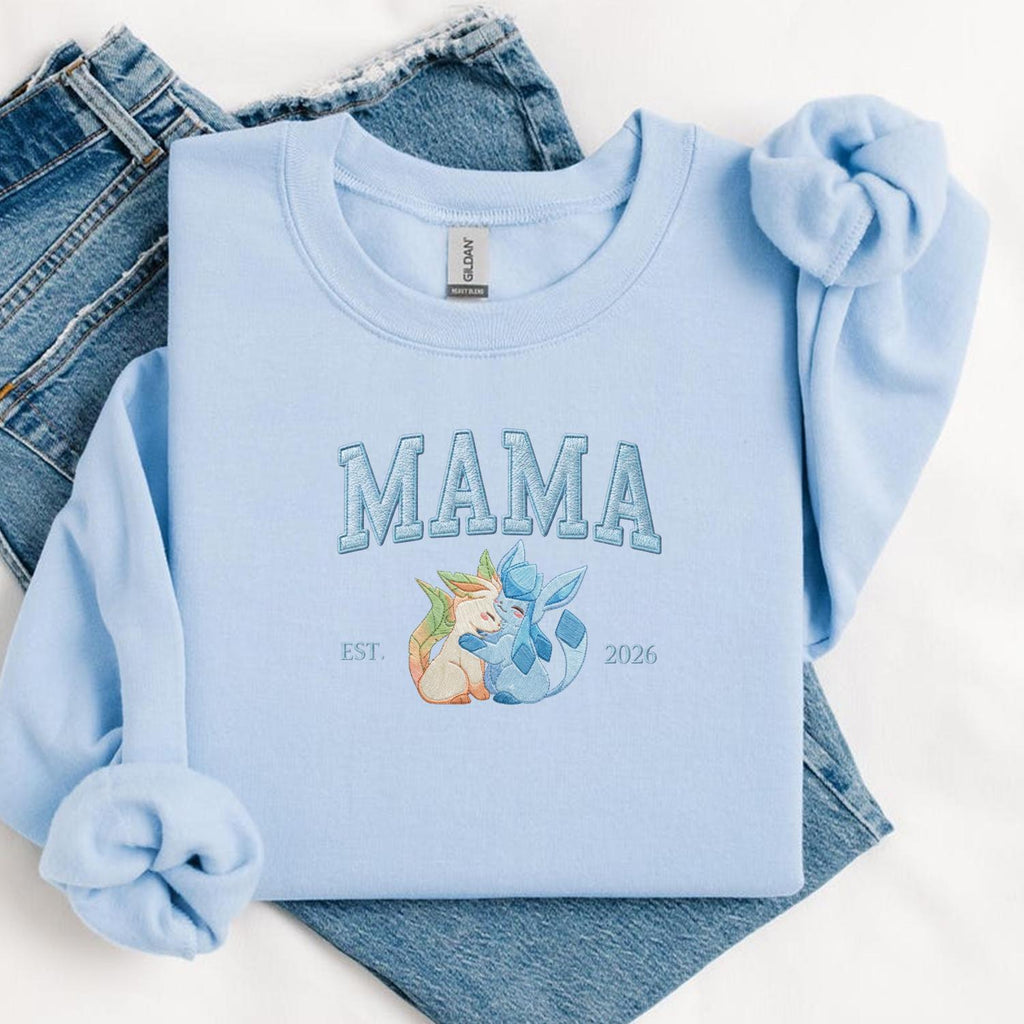 Embroidered Pokemom Hoodie, Cute Poke Characters Sweatshirt, Cozy Anime Embroidery, Embroidered Anime Shirt, Mothers Day Gift
