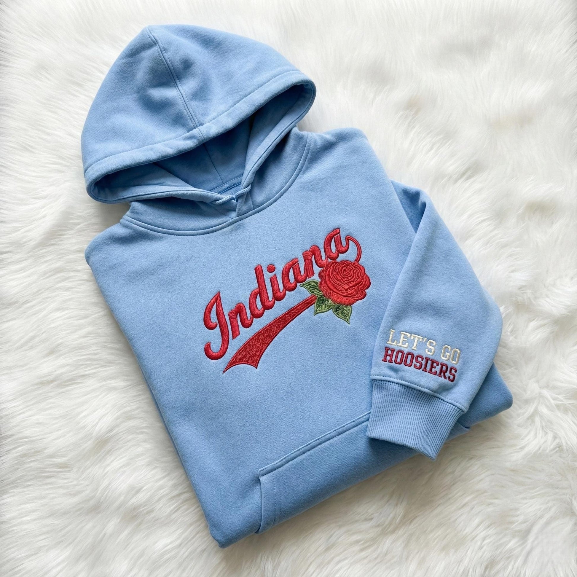 Embroidered Indiana Rose Bowl 2026 T-Shirt & Sweatshirt, Trendy Game Day Apparel, Unisex Hoodie for Men & Women, Football Fan Gift