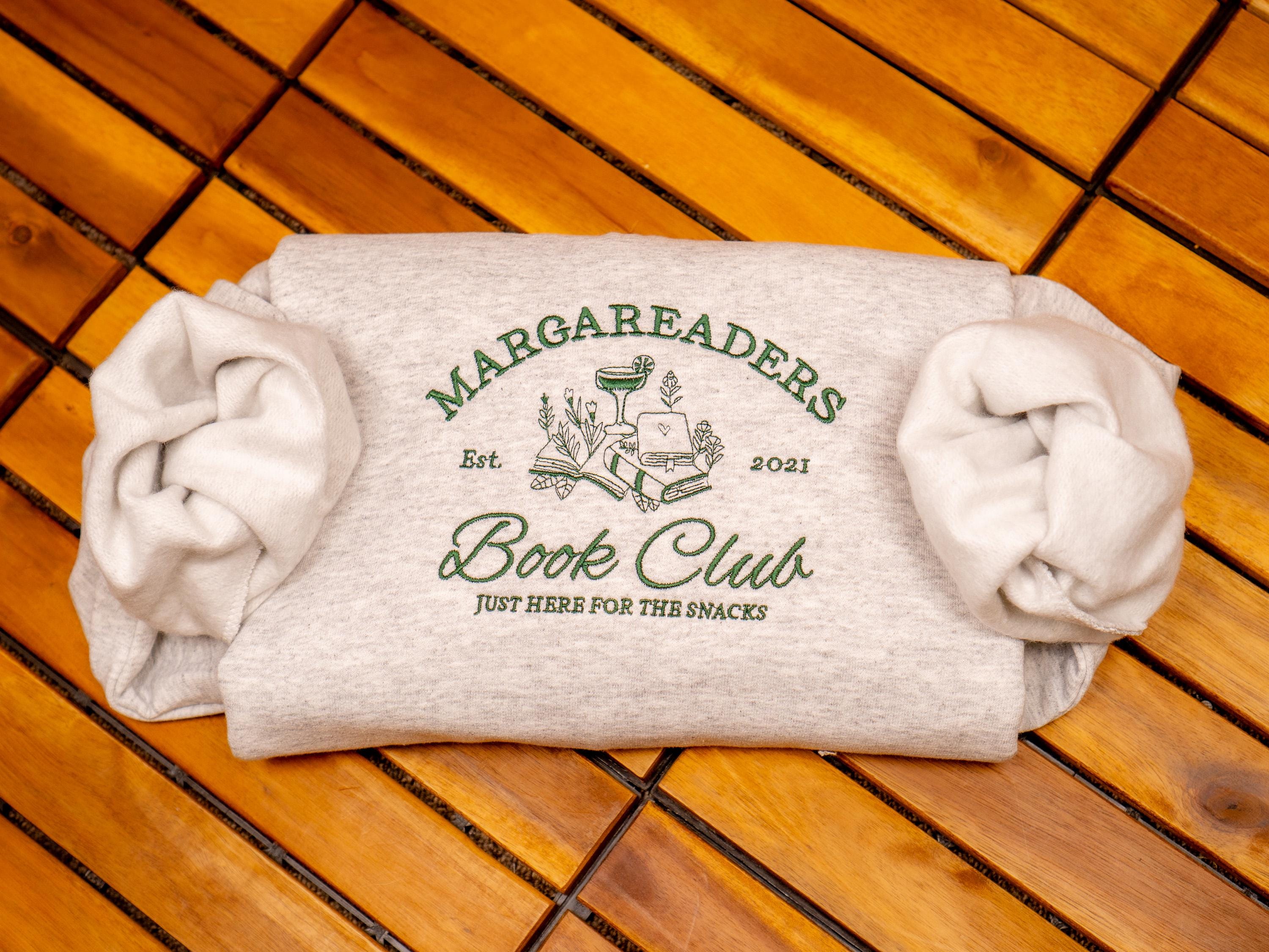 Embroidered Book Club Sweatshirt, Custom Book Club Crewneck, Personalized Reader Gift, Book Lover Shirt, Bookish Group Merch