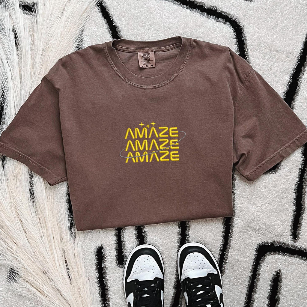 Embroidered Amaze Amaze Amaze Shirt, Sci Fi Shirt, Project Hail Mary Rocky Inspired Shirt, Unisex Crewneck Shirt