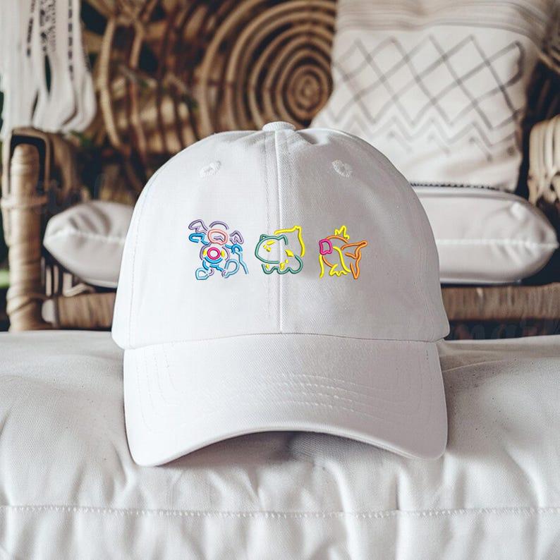 Custom Anime Characters Embroidered Hat, Anime Sun Hat, Anime Lover, Gift For Friends, Family Trip Hat, Anime Fans Hat