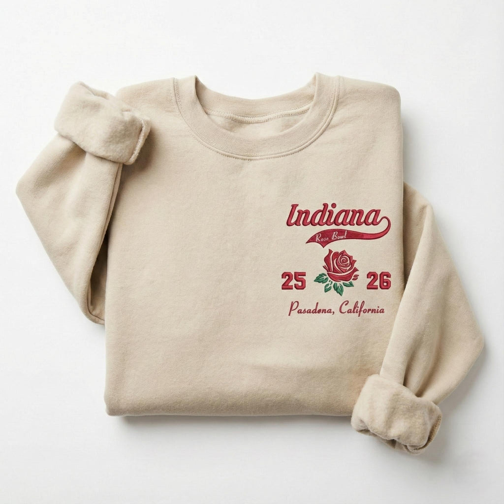 Embroidered Indiana Rose Bowl 2026 Tshirt Sweatshirt, Trendy New Game Day Apparel, Unisex Clothing For Man And Woman TShirt Hoodie, Fan Gift
