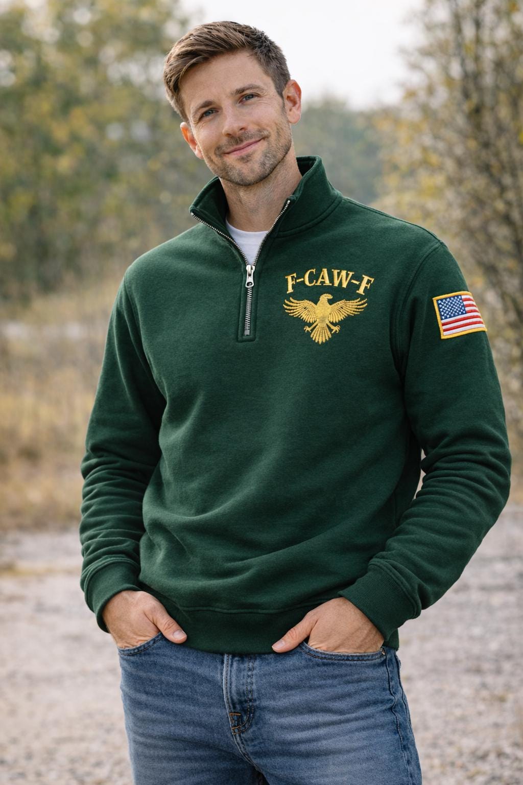 Embroidered F-Caw-F Quarter Zip Sweater, Funny Sassy Raven Rooster Shirt, Quarter Zip, Funny Crow Shirt, Black Crow Moonlit Raven Shirt