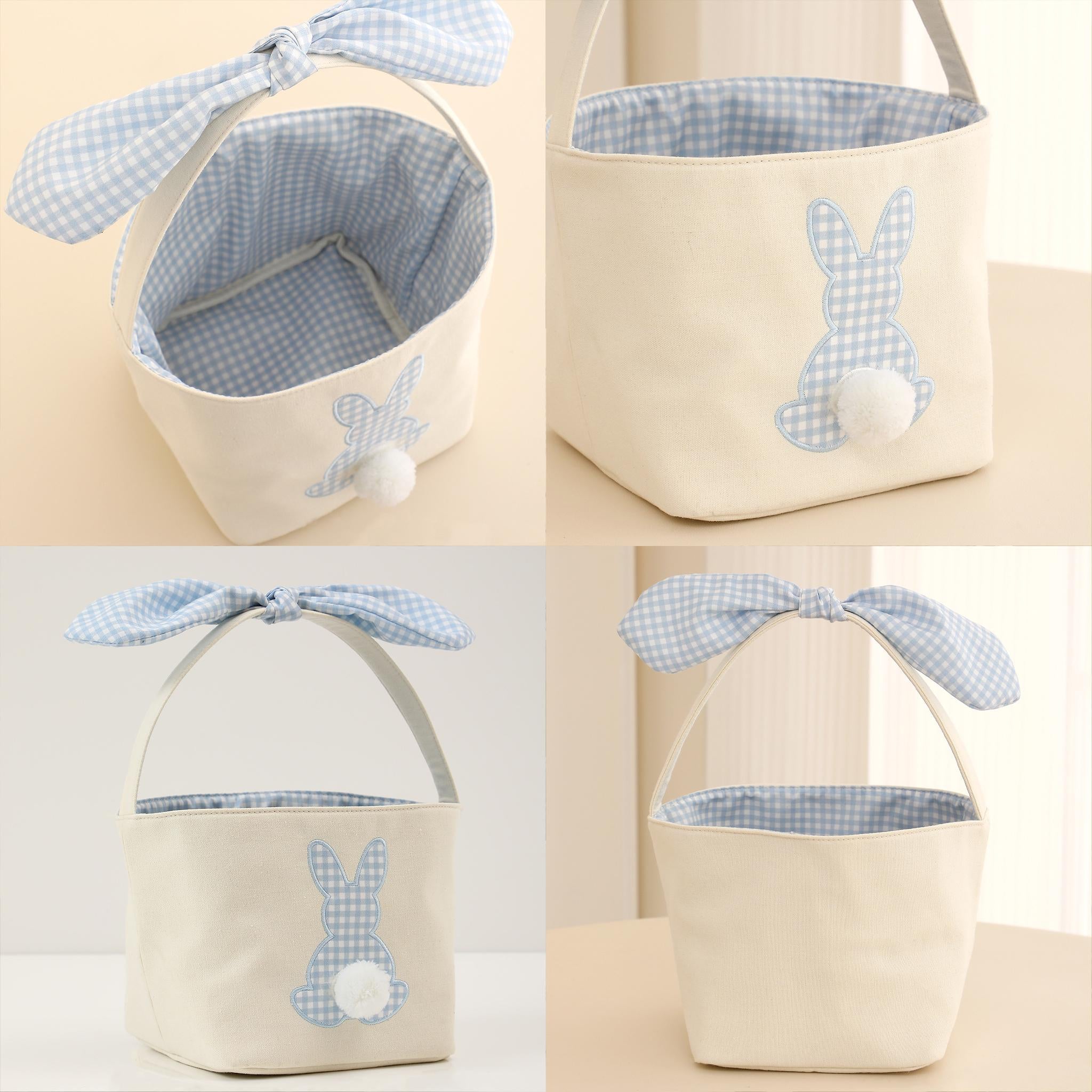 Personalized Easter Basket, Spring Egg Hunt Bucket, Custom Easter Egg Hunt Gift for Kids, Baby's First Easter Keepsake