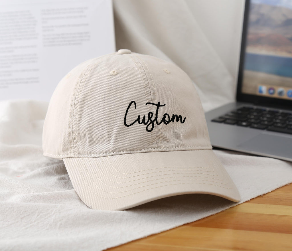 Add Name or Text to Back or Side of Baseball Cap, Back of Hat Embroidery, Side of Hat Embroidery, Customize Back of Hat, Baseball Hats