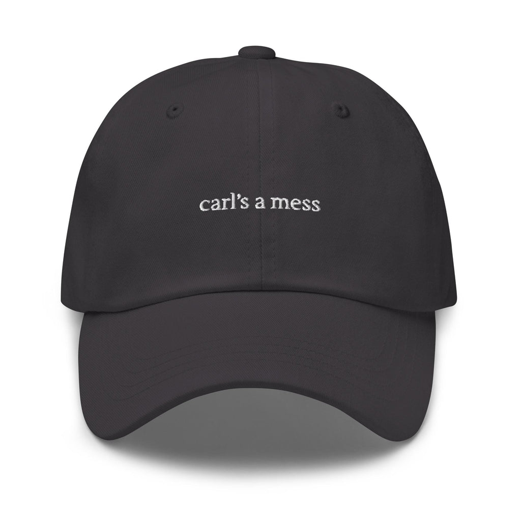 Carl's a Mess Embroidered Dad Hat – Funny Reality TV Summer Cap, Hamptons Weekend Cotton Hat, Trendy Gift for Him & Her