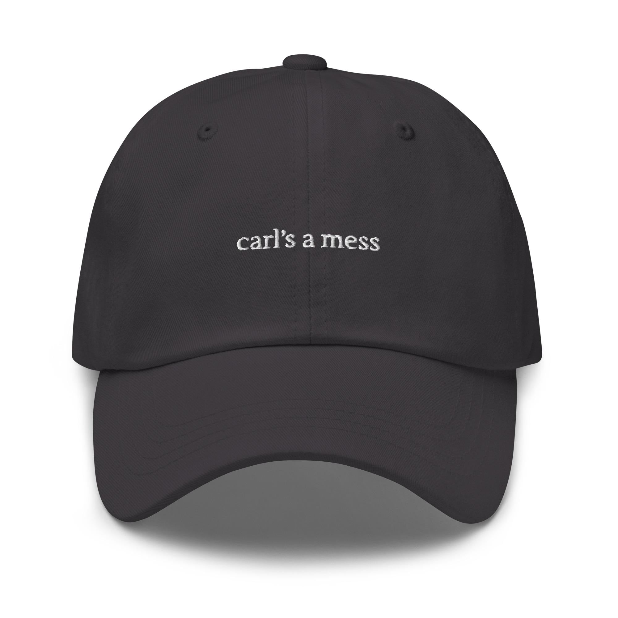 Carl's a Mess Embroidered Dad Hat – Funny Reality TV Summer Cap, Hamptons Weekend Cotton Hat, Trendy Gift for Him & Her
