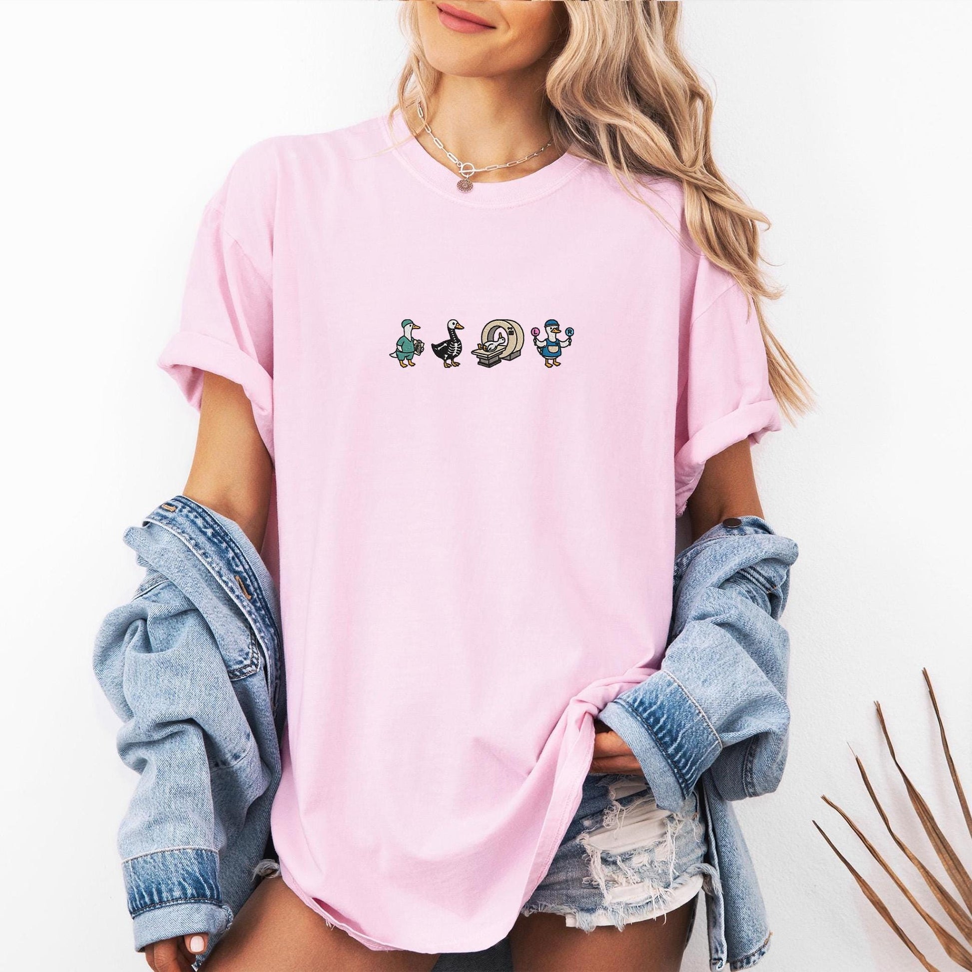 Embroidered Radiologic Technologist Goose Sweatshirt, Rad Tech Crewneck, Radiography Gift