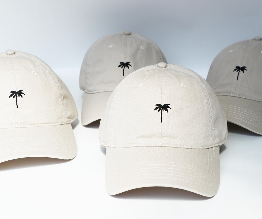 Embroidered Palm Tree Hat: Custom Cotton Baseball Cap