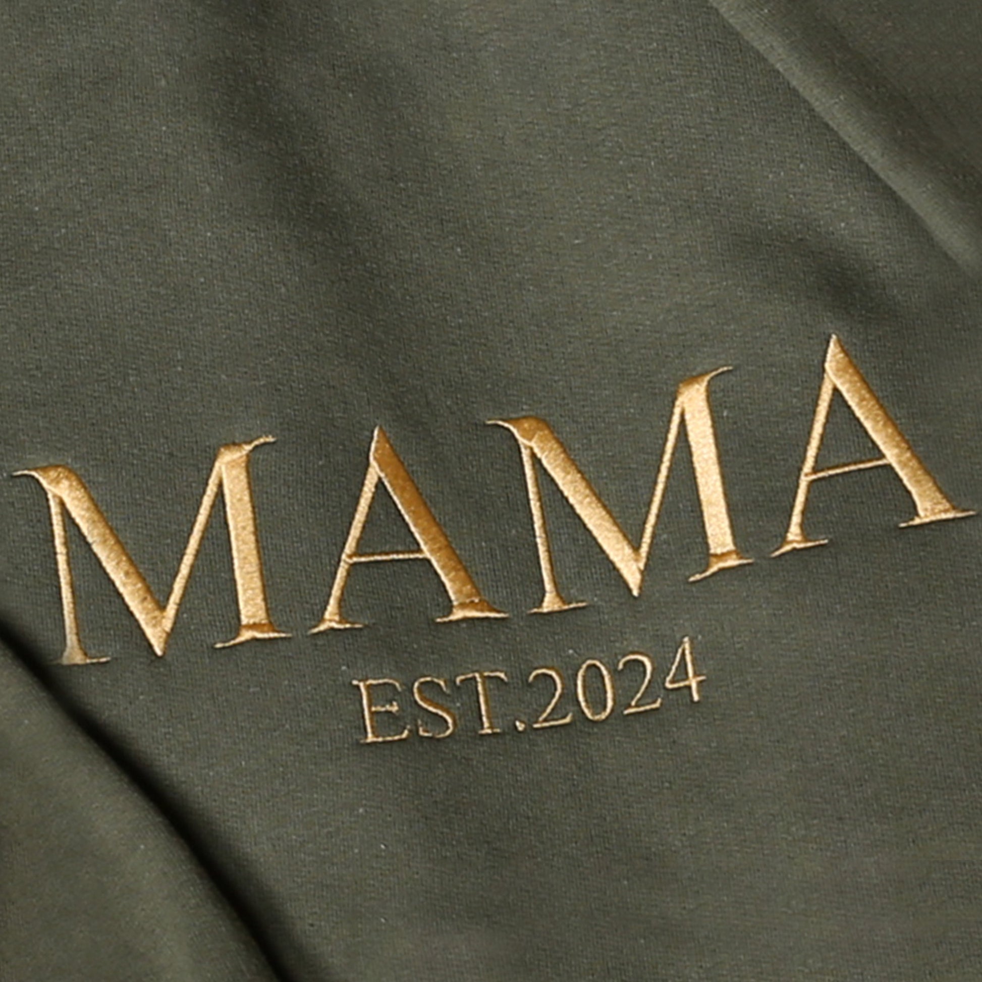Personalized Mama Embroidered Sweatshirt, Custom Mom Embroidery Hoodie, New Mom Outfit, Pregnancy Reveal Clothing, Happy Mother's Day Gifts