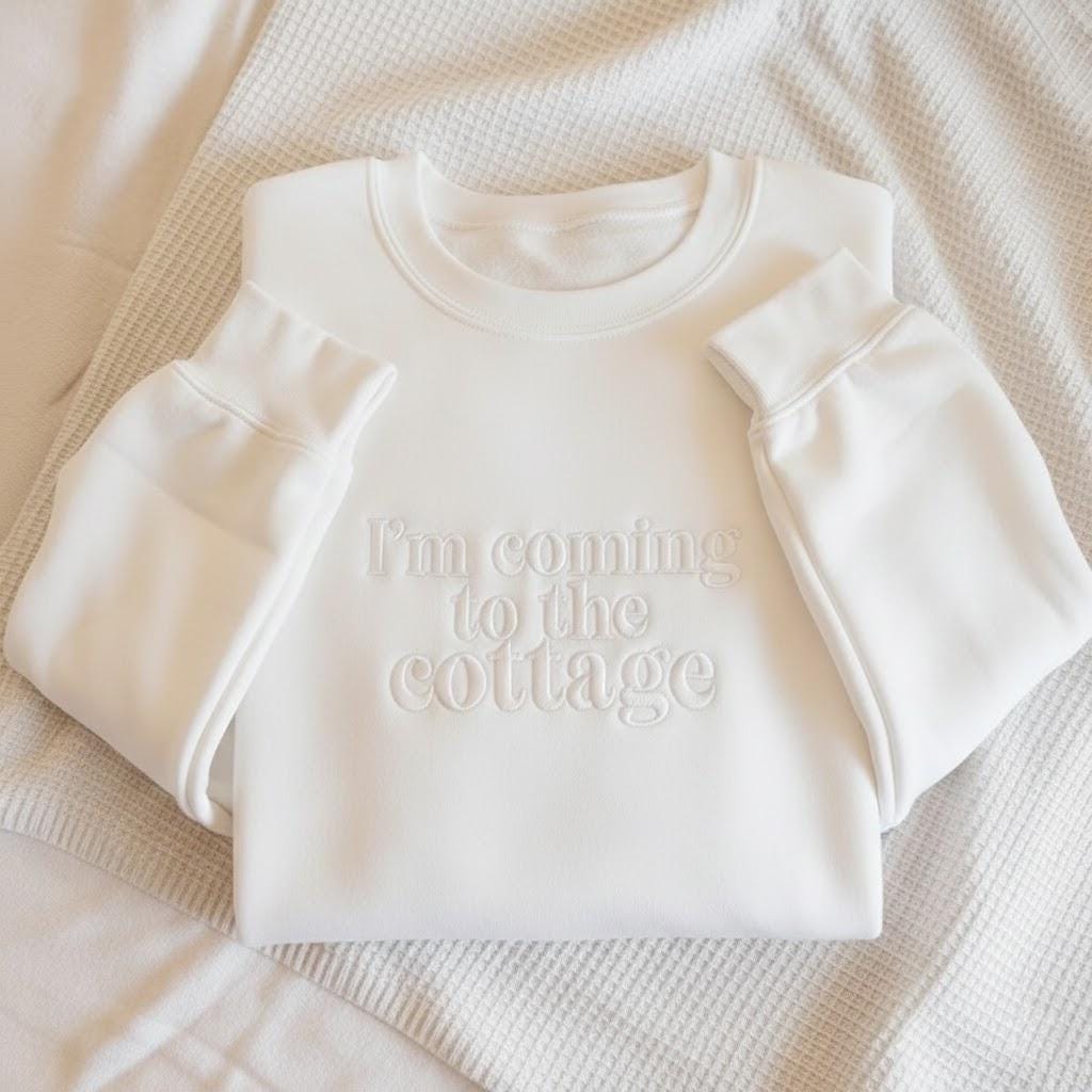 Embroidered I’m Coming To The Cottage Sweatshirt – Heated Rivalry Shirt, Ilya Rozanov & Shane Hollander, Hudson Williams Merch