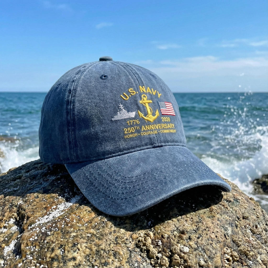 250th Anniversary USA Embroidered Baseball Hat, Patriotic American Flag Cap, 1776–2026 Semiquincentennial Hat, 4th of July Veteran Gift, Gift for Dad (Copy)