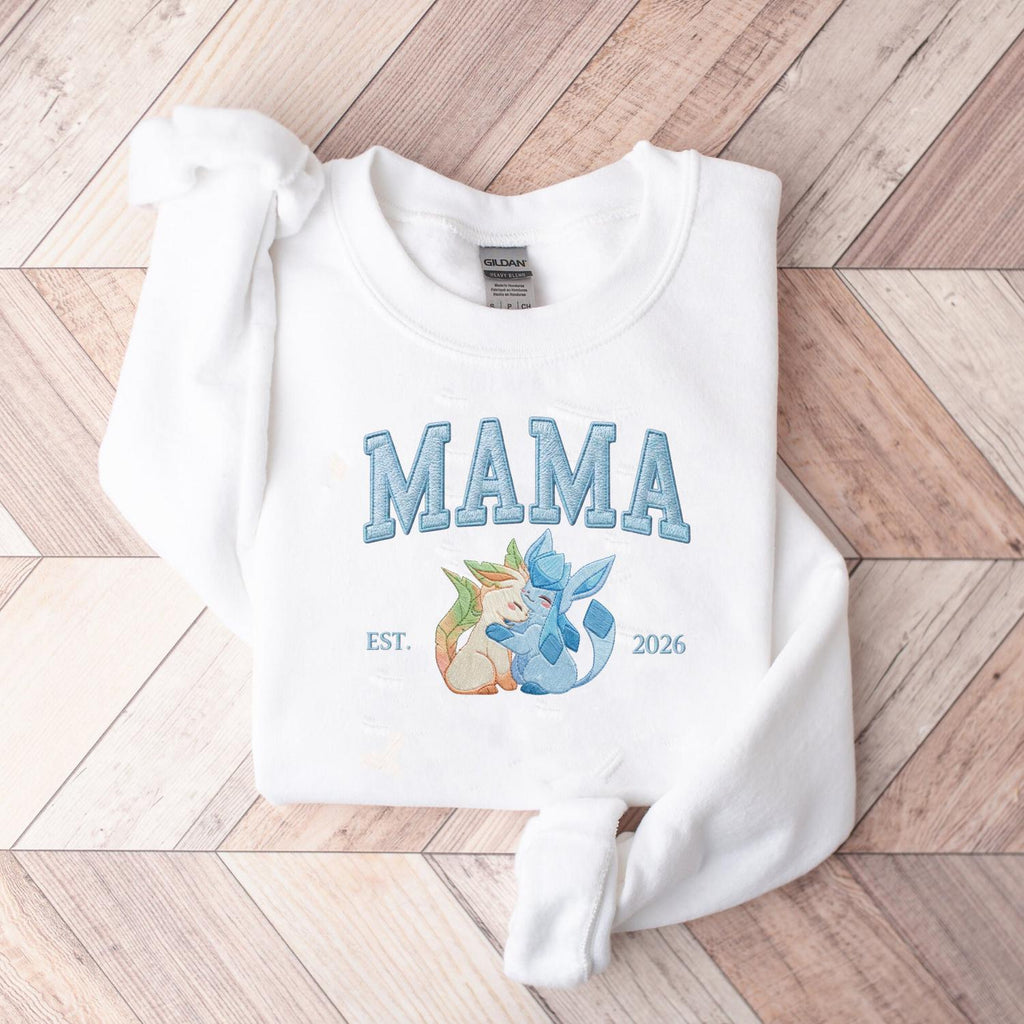 Embroidered Pokemom Hoodie, Cute Poke Characters Sweatshirt, Cozy Anime Embroidery, Embroidered Anime Shirt, Mothers Day Gift