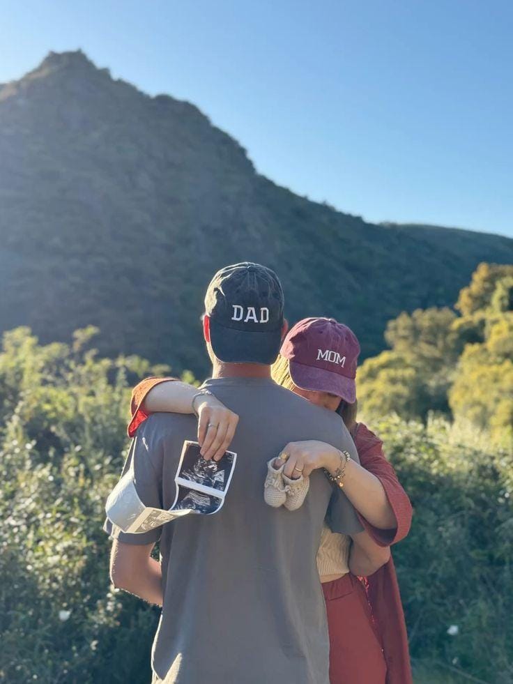 Custom Embroidered Hat with Name or Title – Personalized Dad Mom Baseball Cap for Baby Announcement or New Parent Gift Idea