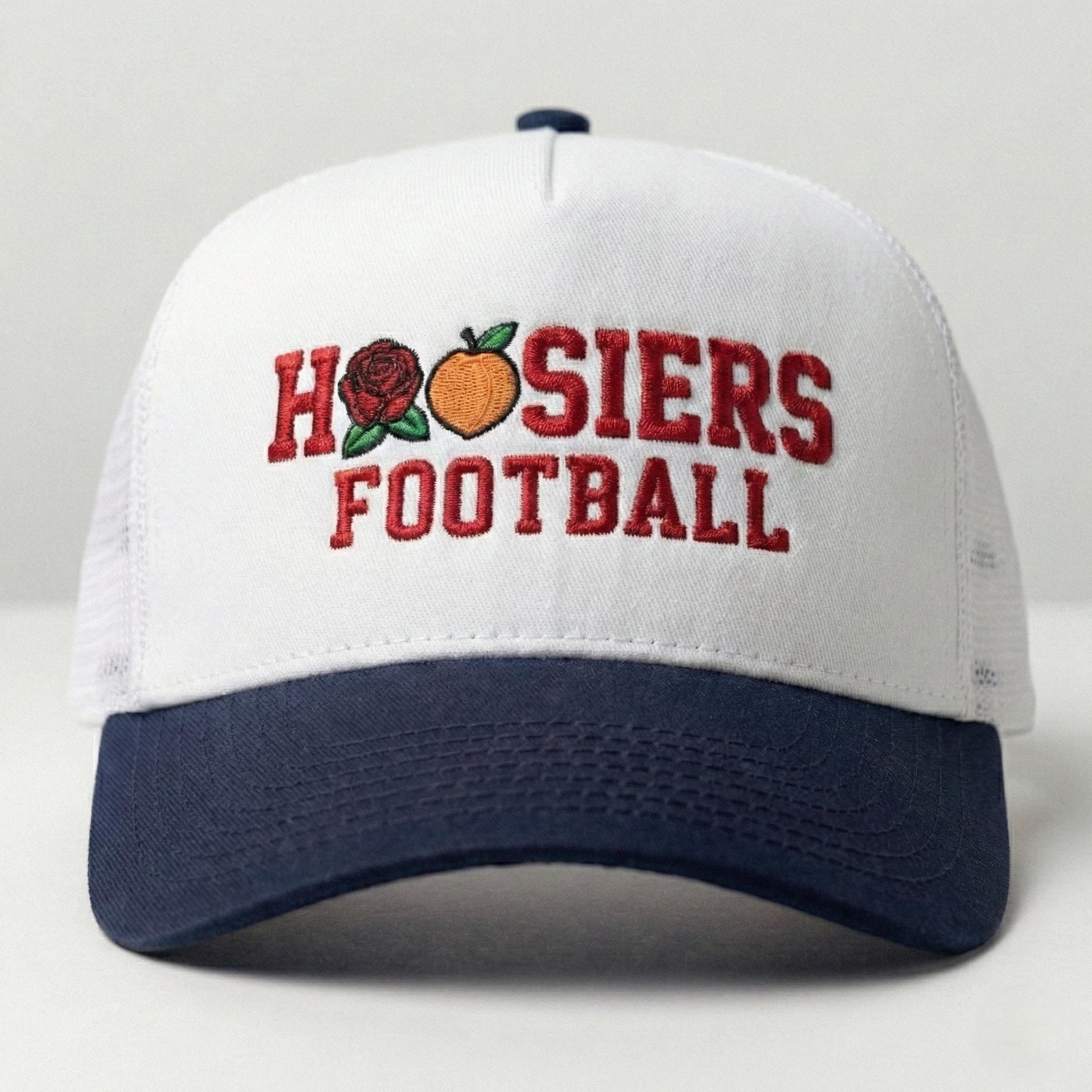 Indiana Rose Peach Bowl Embroidered Wash Hat, Indiana Trucker Hat, Hoosiers Football Hat, Bloomington Hat, Two Tone Hat, College Fan Gift