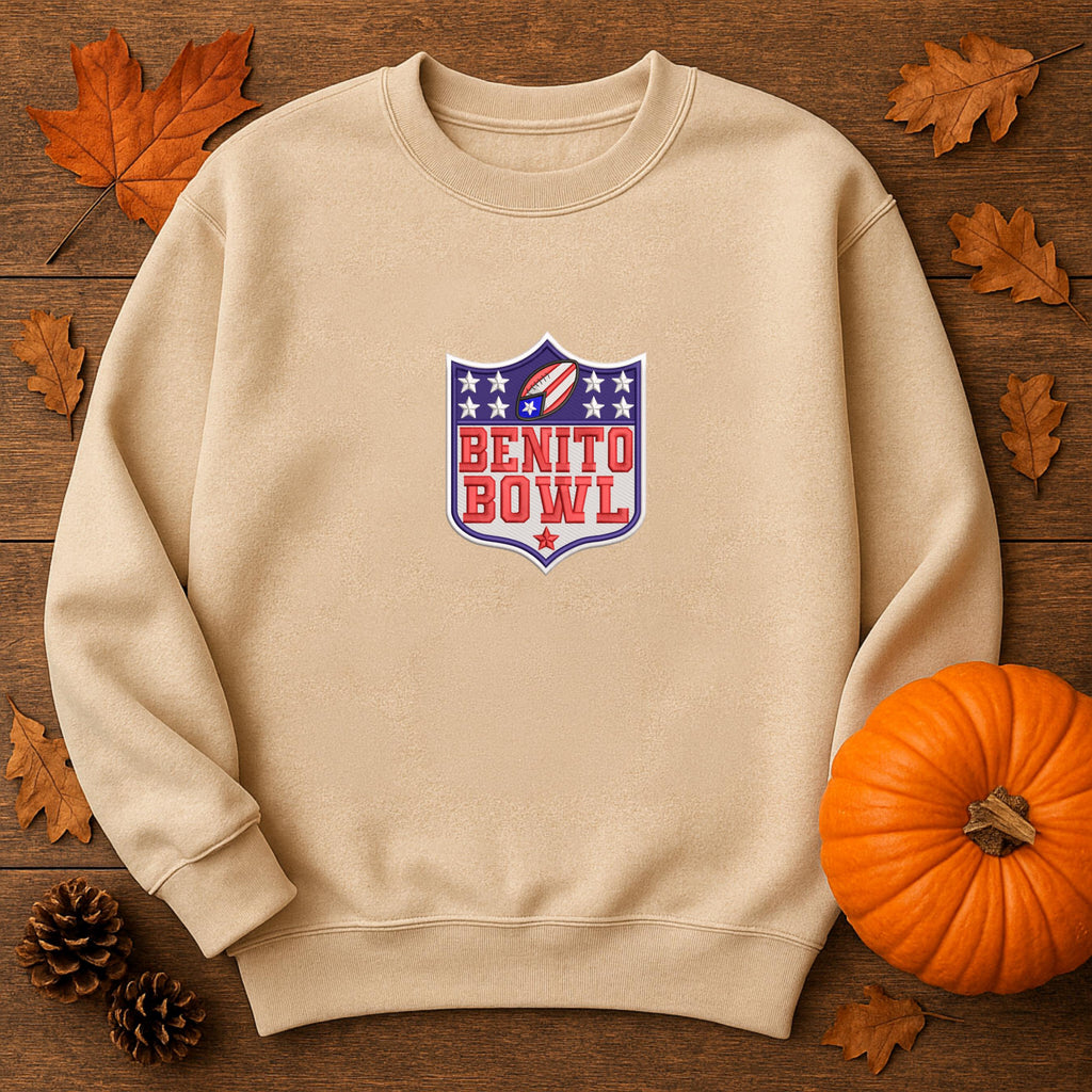 Benito Bowl Football Embroidery Bundle – Bunny Halftime Show Sweatshirt, Football Lover Merch