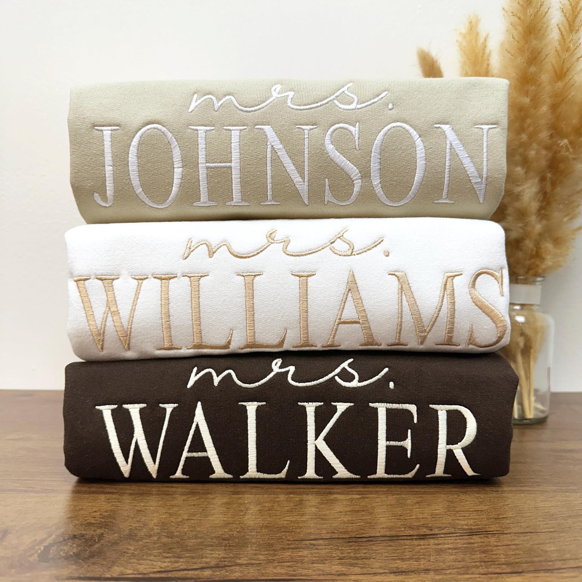 Custom Future Mrs. Embroidered Sweatshirt, Date On Sleeve, I Said Yes Sweater, Fiance Hoodie, Gift For Bride, Personalized Engagement Gift