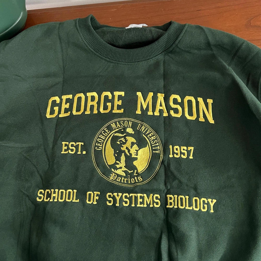 Embroidered Custom College Sweatshirt, Personalized University Crewneck, Custom School Name Sweater, Student Gift, Unisex Campus Apparel