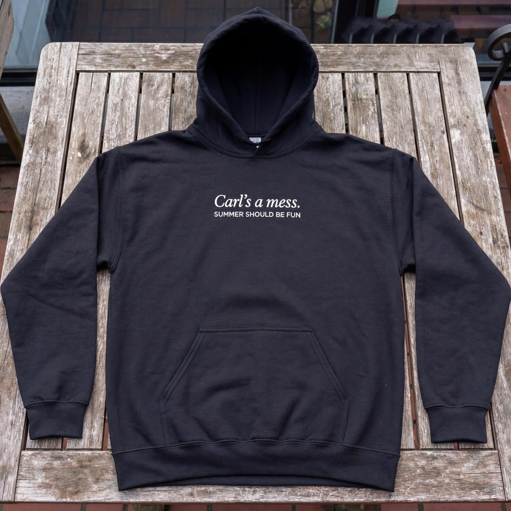 Carls a Mess Embroidered Shirt – “Summer Should Be Fun” Quote Tee, Minimalist Unisex Soft Cotton Top, Casual Streetwear Gift for Men & Women