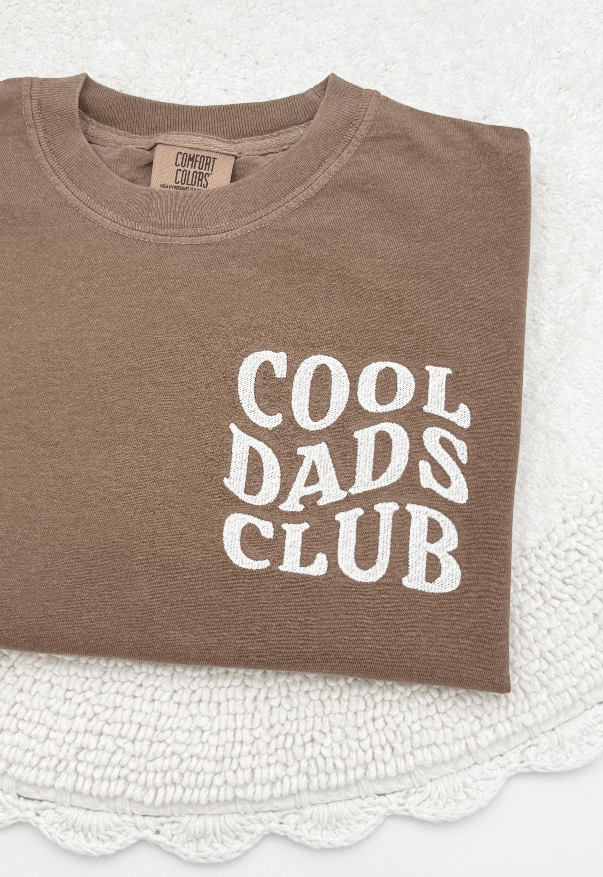 Embroidered Cool Dads Club T-Shirt , Father's Day Gift, Dad Shirt, Special Parent Teem, Baby Announcement