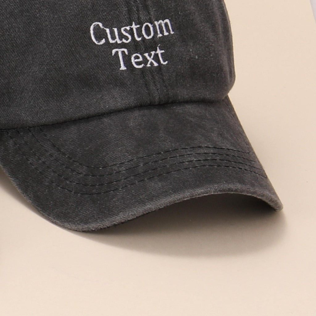Personalized Dad Embroidered Hat, Vintage Baseball Cap for Dad, Custom Grandpa Hat with Est Year, Fathers Day Gift, Unisex Baseball Hat.