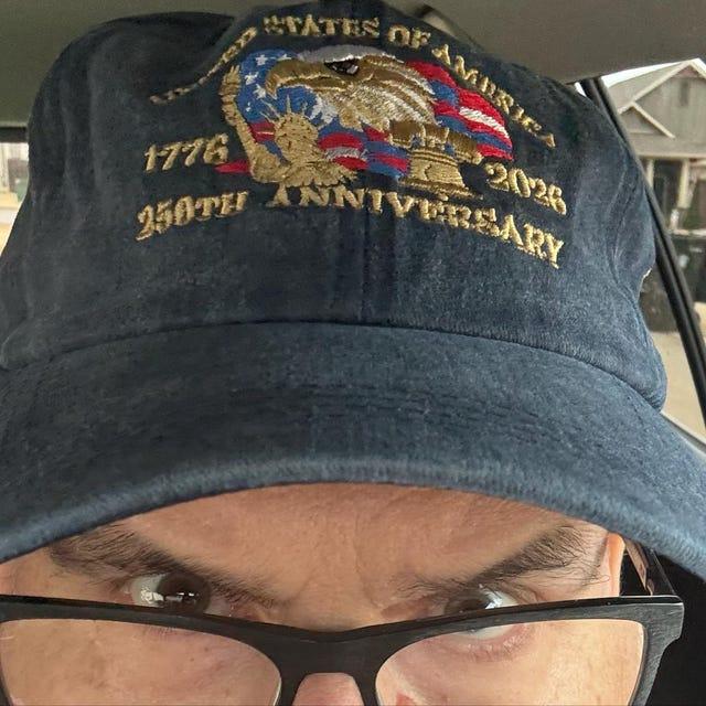 Patriotic Eagle Embroidered Hat – 250th Anniversary Eagle Hat, Personalized Patriotic Cap, USA Freedom Hat