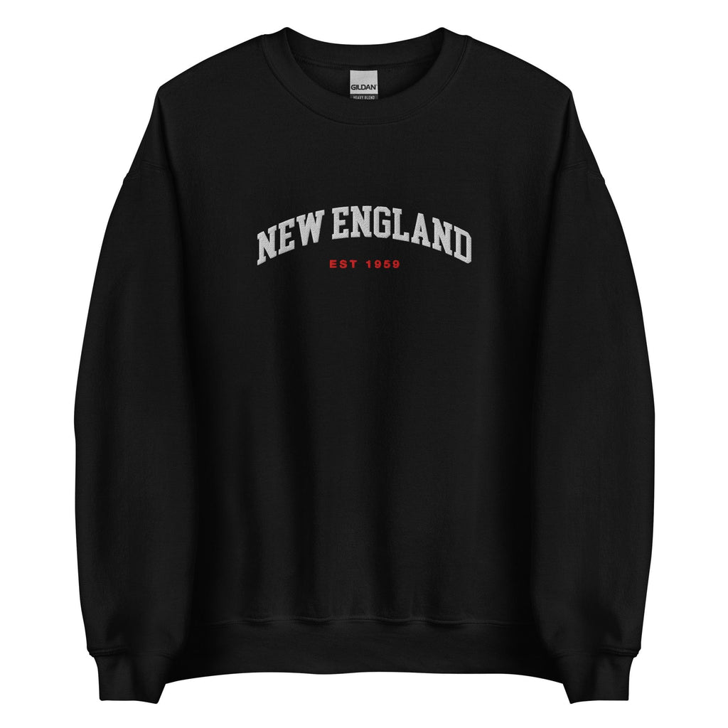 Embroidered New England Football Crewneck, Vintage Game Day Sweatshirt, Cozy Retro College Style fall pullover, UNISEX