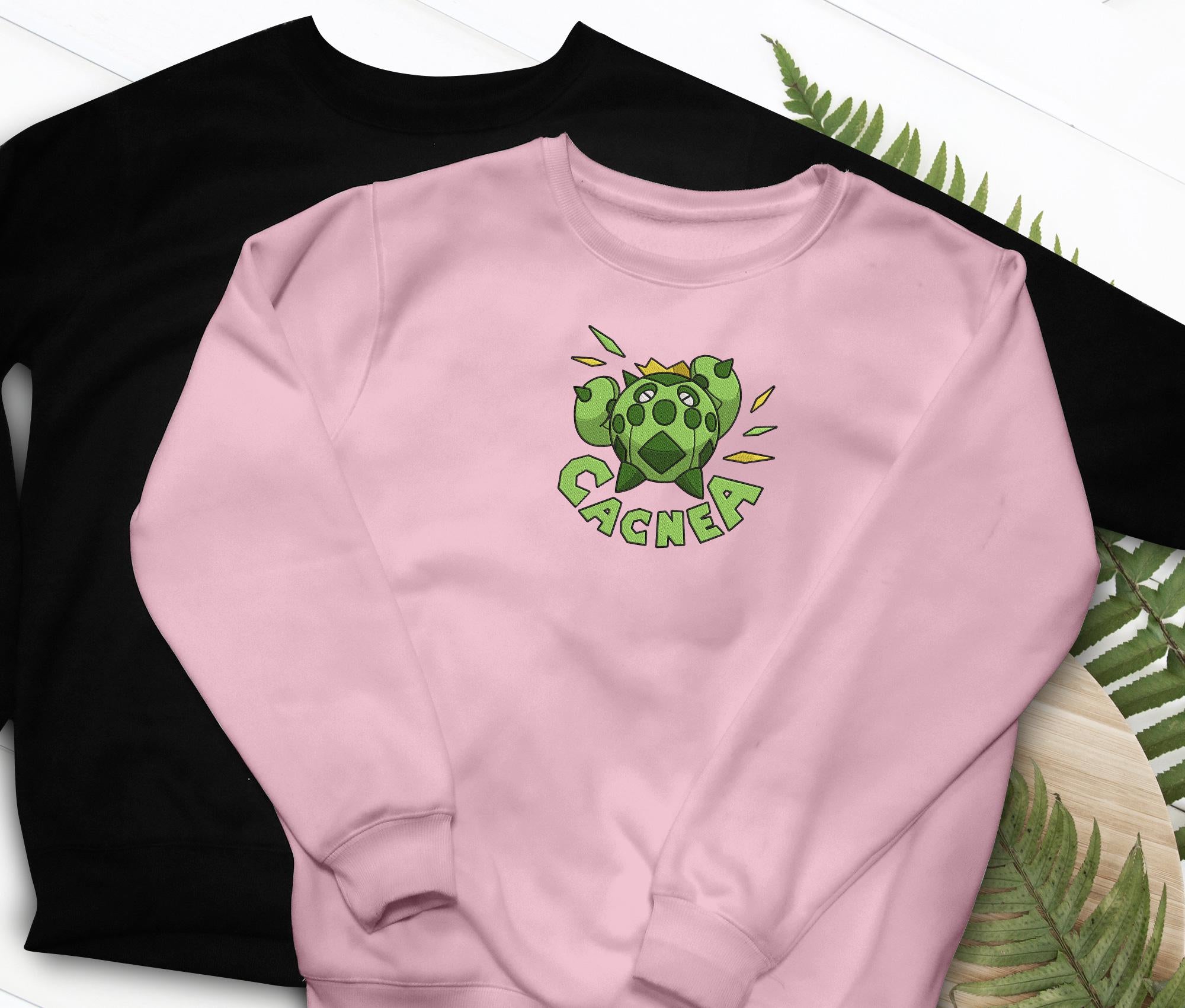 Cacnea Embroidered Shirt Desert Cactus T-shirt Sweatshirt Hoodie Anime Gaming Gifts