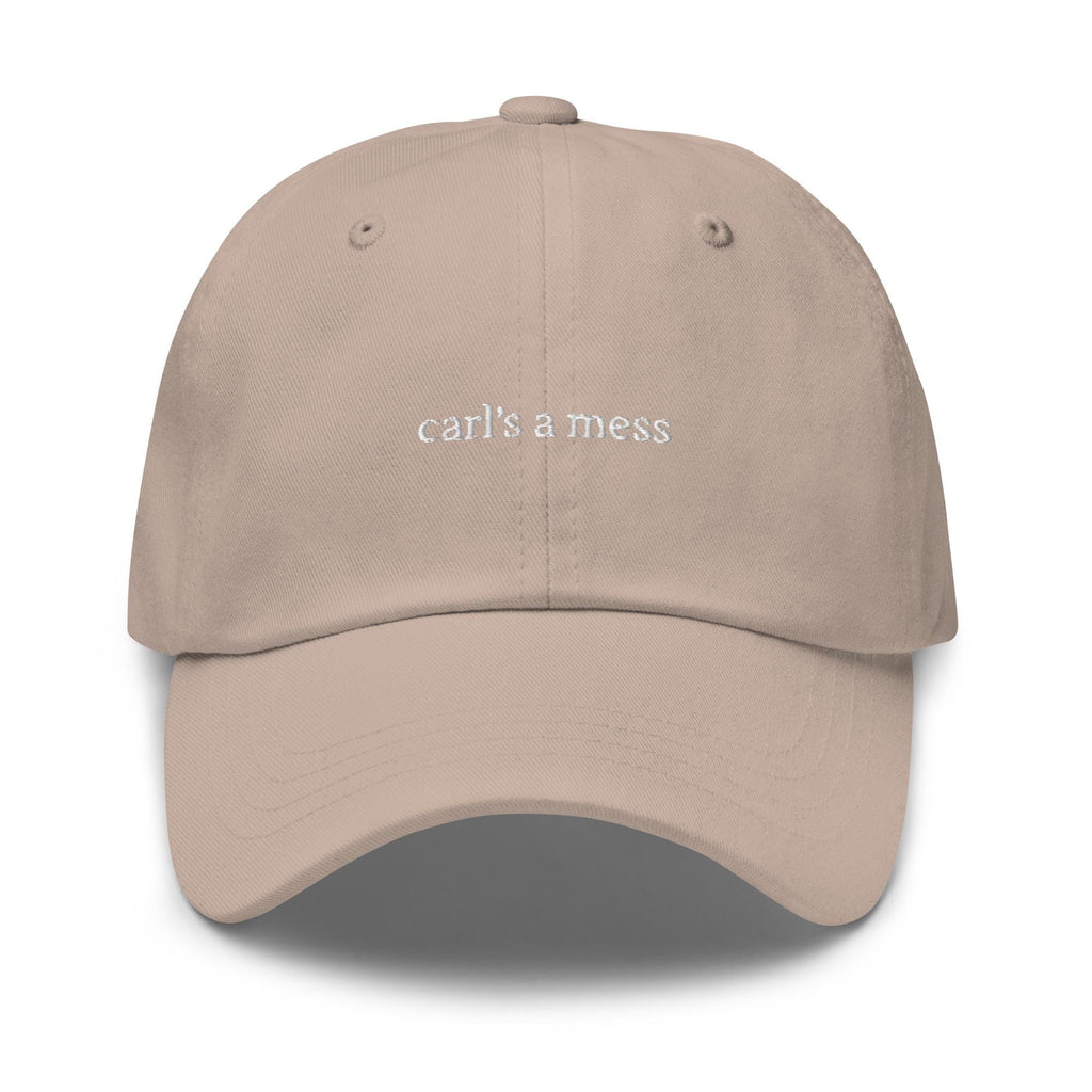 Carl's a Mess Embroidered Dad Hat – Funny Reality TV Summer Cap, Hamptons Weekend Cotton Hat, Trendy Gift for Him & Her