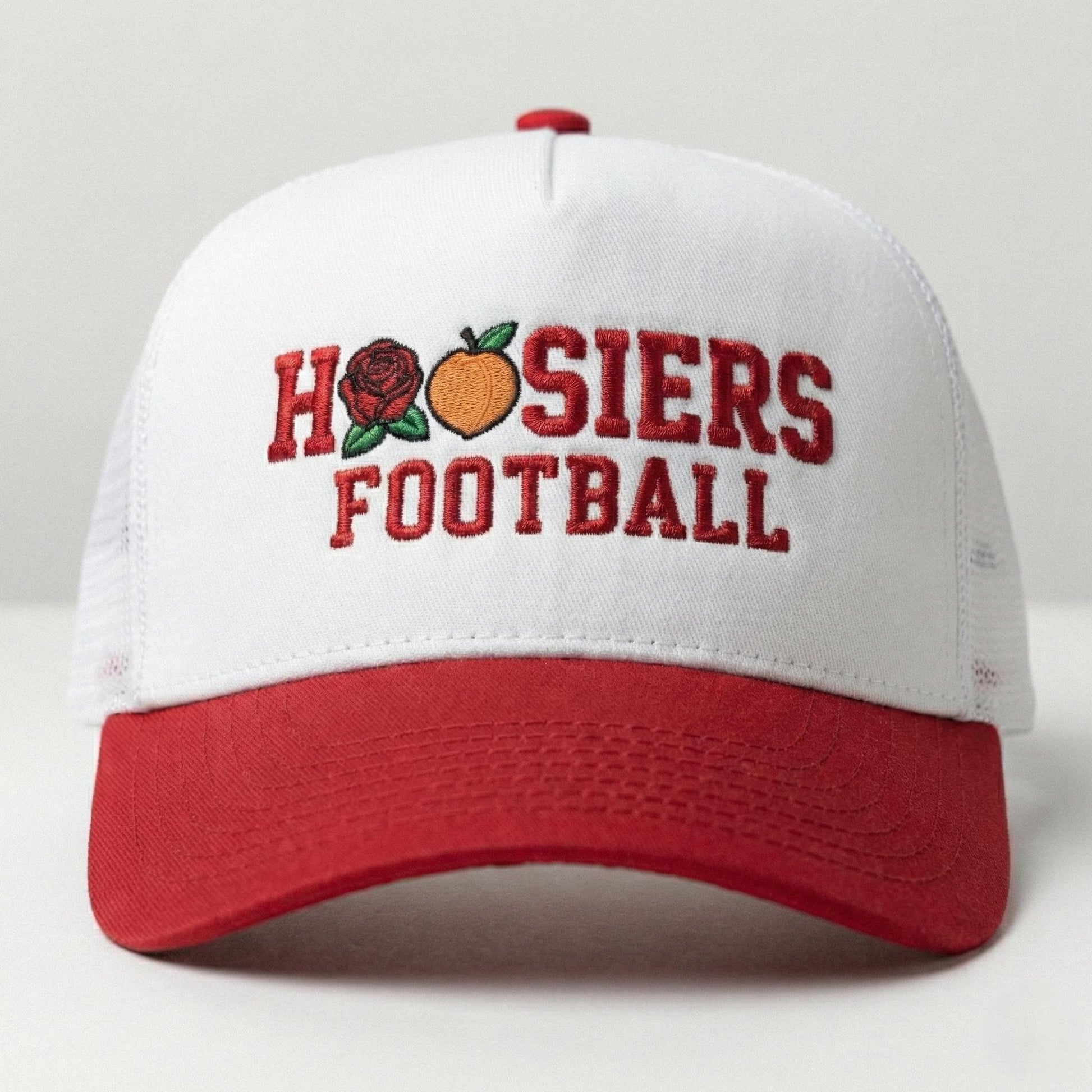 Indiana Rose Peach Bowl Embroidered Wash Hat, Indiana Trucker Hat, Hoosiers Football Hat, Bloomington Hat, Two Tone Hat, College Fan Gift
