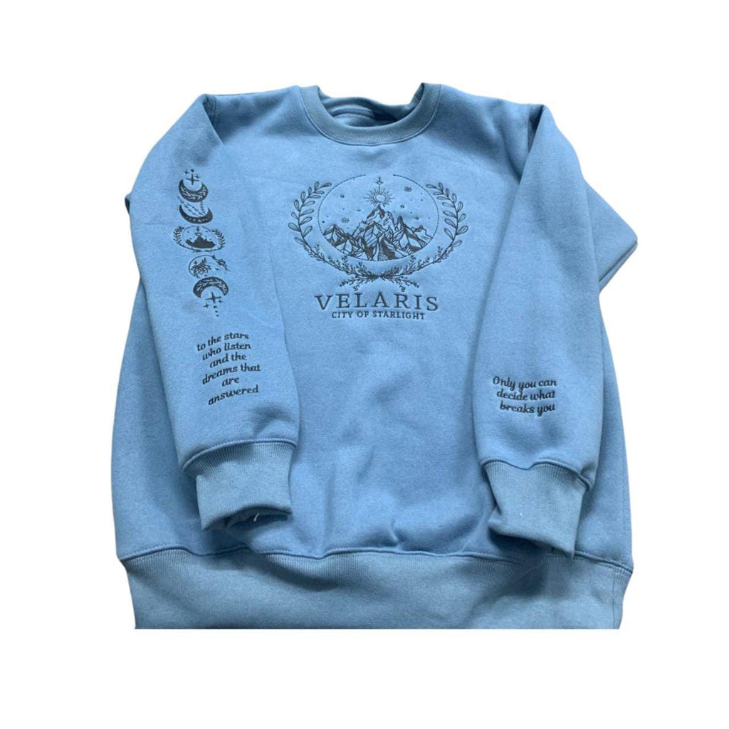 Velaris Embroidered Sweatshirt, Velaris City Of Starlight Embroidered Hoodie, City of Starlight, SJM sweater, The Night Court Shirt, ACOTAR Shirt