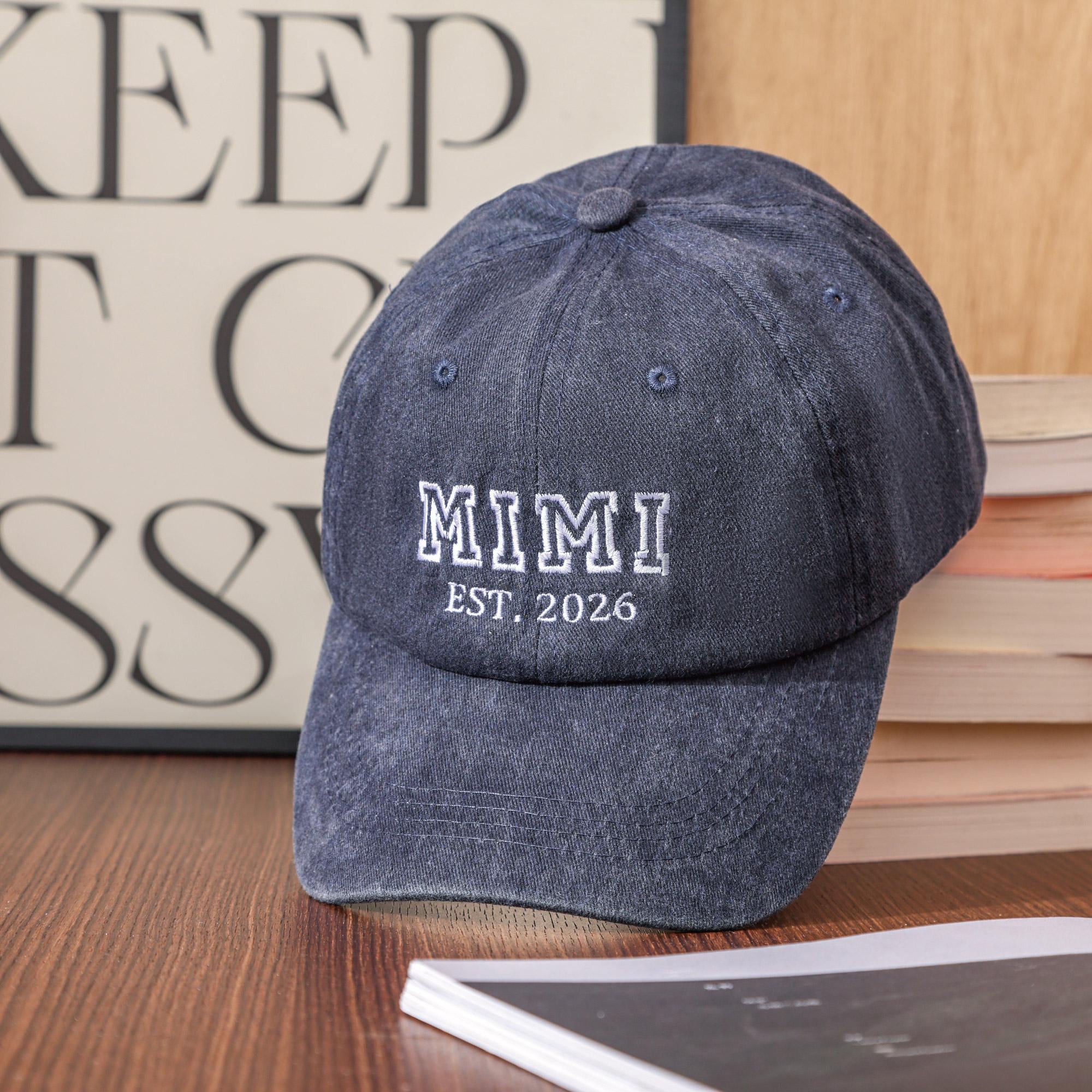 Personalized Mom Embroidered Hat, Custom Vintage Baseball Cap, Vintage Baseball Cap for New Dad, Girl Dad Cap