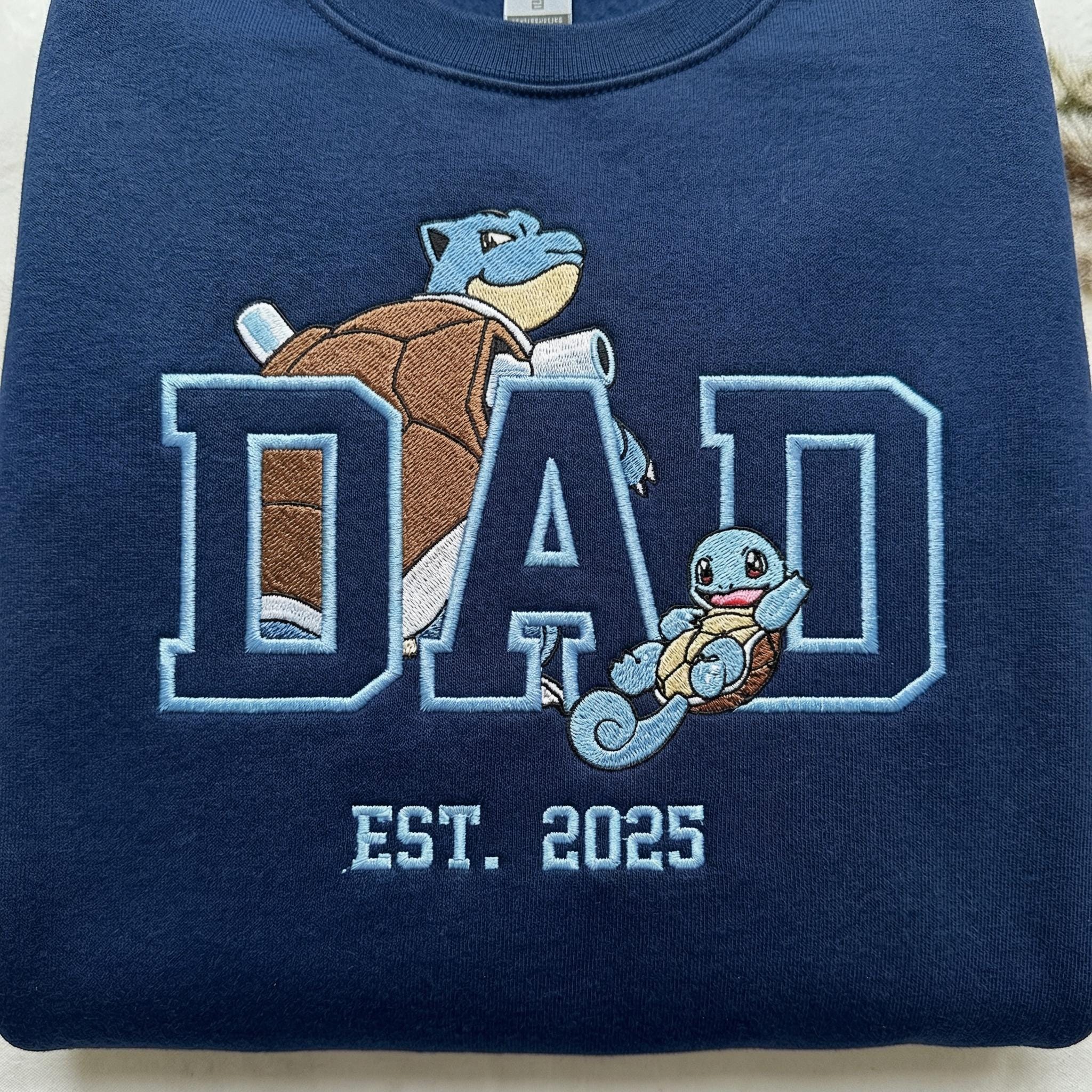 Custom Dad Embroidered Sweatshirt, Anime Mom Tee, Vintage 90s Manga Shirt, Father’s Day Gift, Birthday Gift for Him