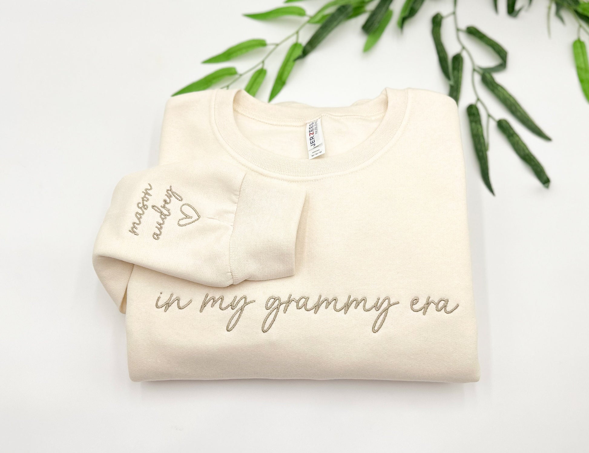 In My Grammy Era Embroidered Sweatshirt, Personalized Grandma Crewneck, Minimal Cozy Pullover, Gift for Grammy