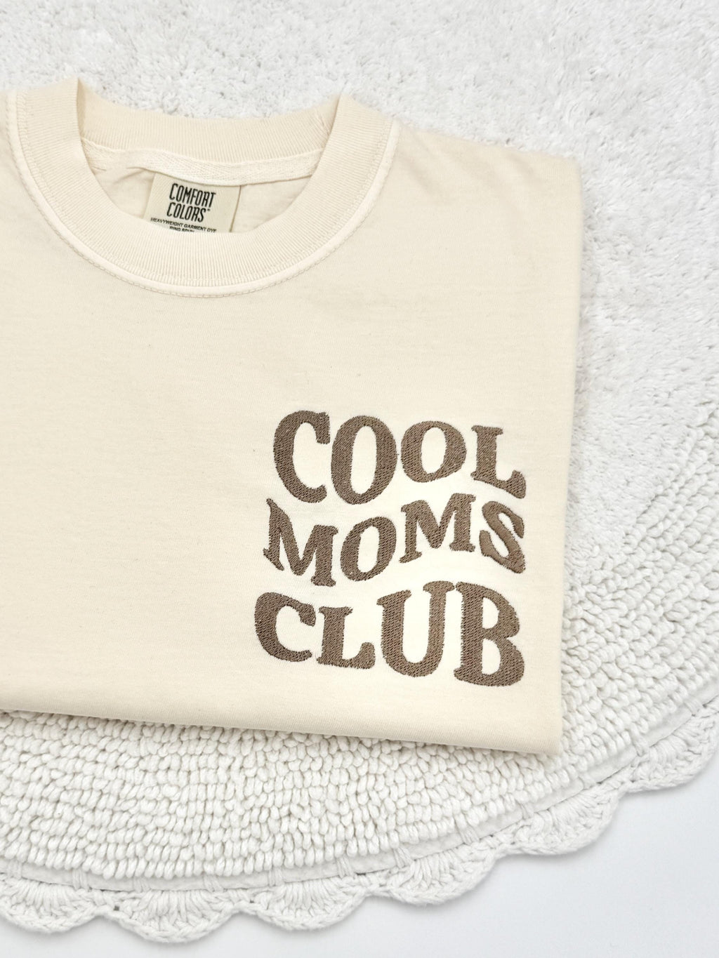 Embroidered Cool Moms Club TShirt , Mother's Day Gift, Mom Shirt, Special Parent Teem, Baby Announcement
