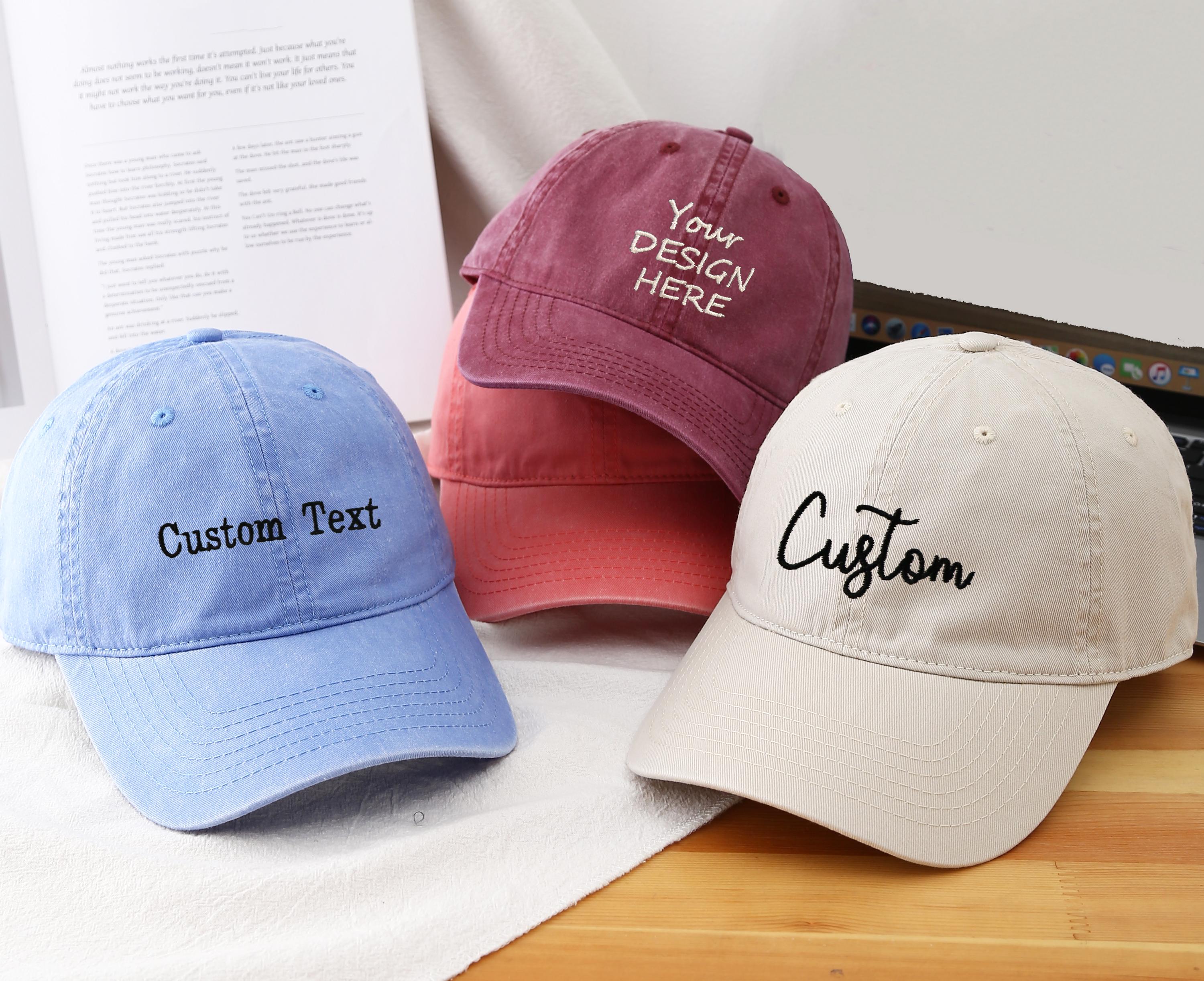 Embroidered Palm Tree Hat: Custom Cotton Baseball Cap