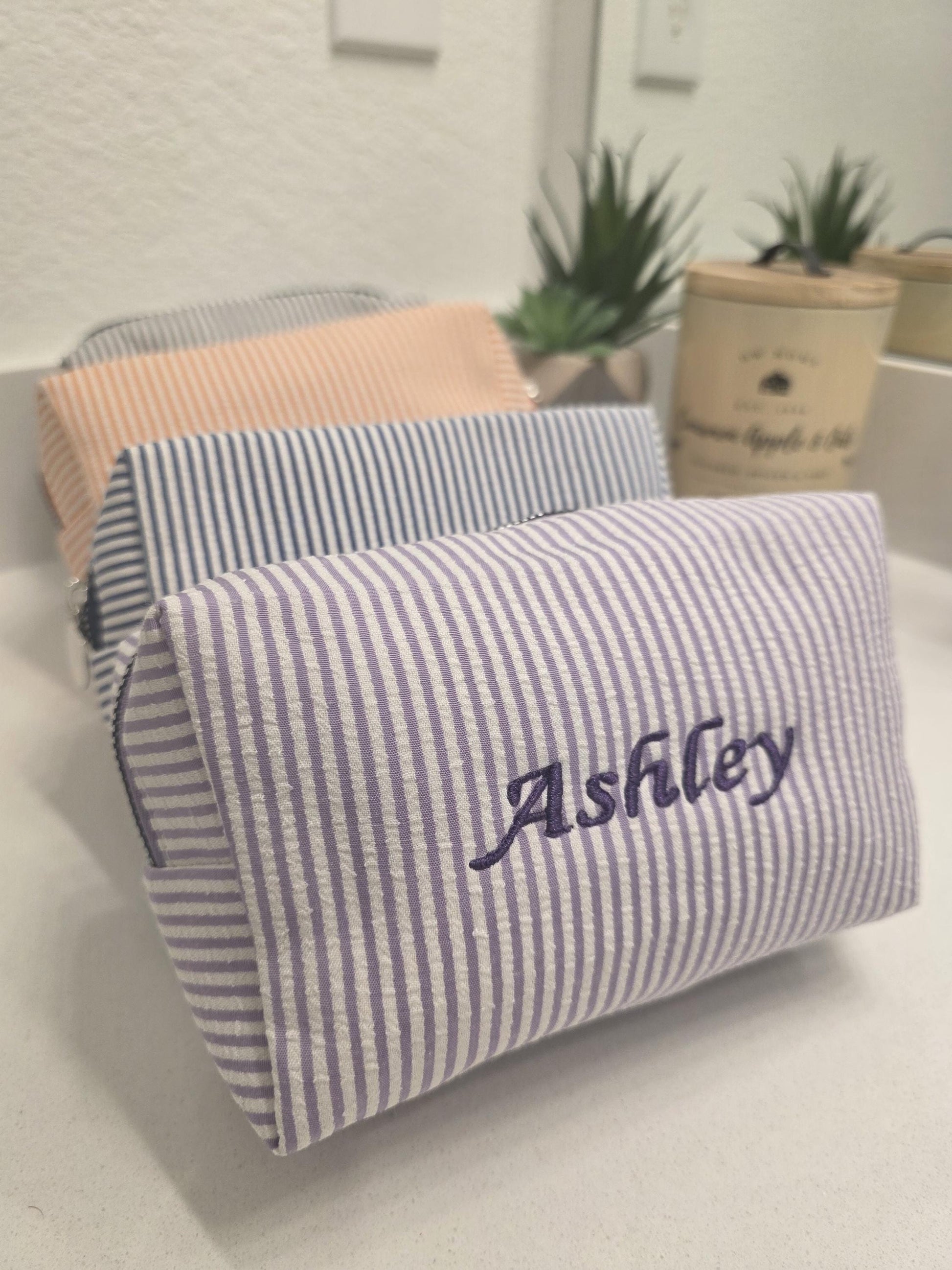 Custom Cosmetic Bag for Bridesmaids, Personalized Makeup Bag, Bridal Party Gift for Her