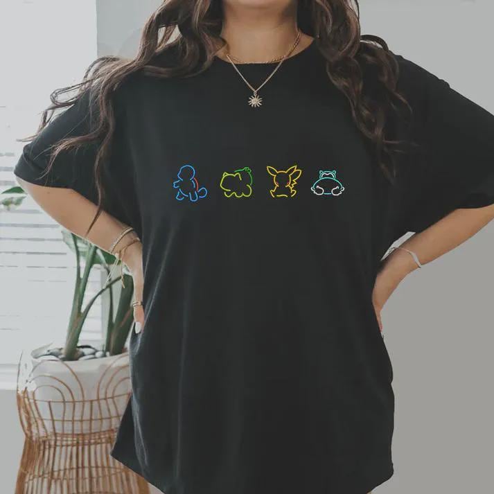Custom Poke Collection Embroidered Sweatshirt, Personalized Gamer Crewneck Gift