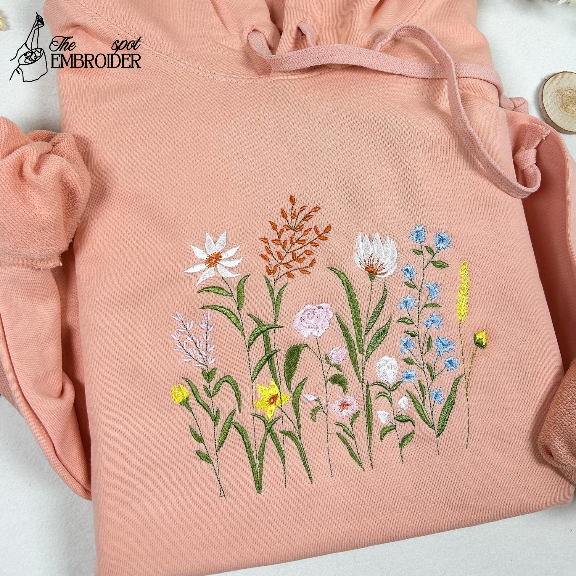 Wildflower Botany Oversized Embroidered Sweatshirt, Dragonfly T-shirt, Floral Embroidered Sweatshirt, Sweater, Crew Neck Sweatshirt
