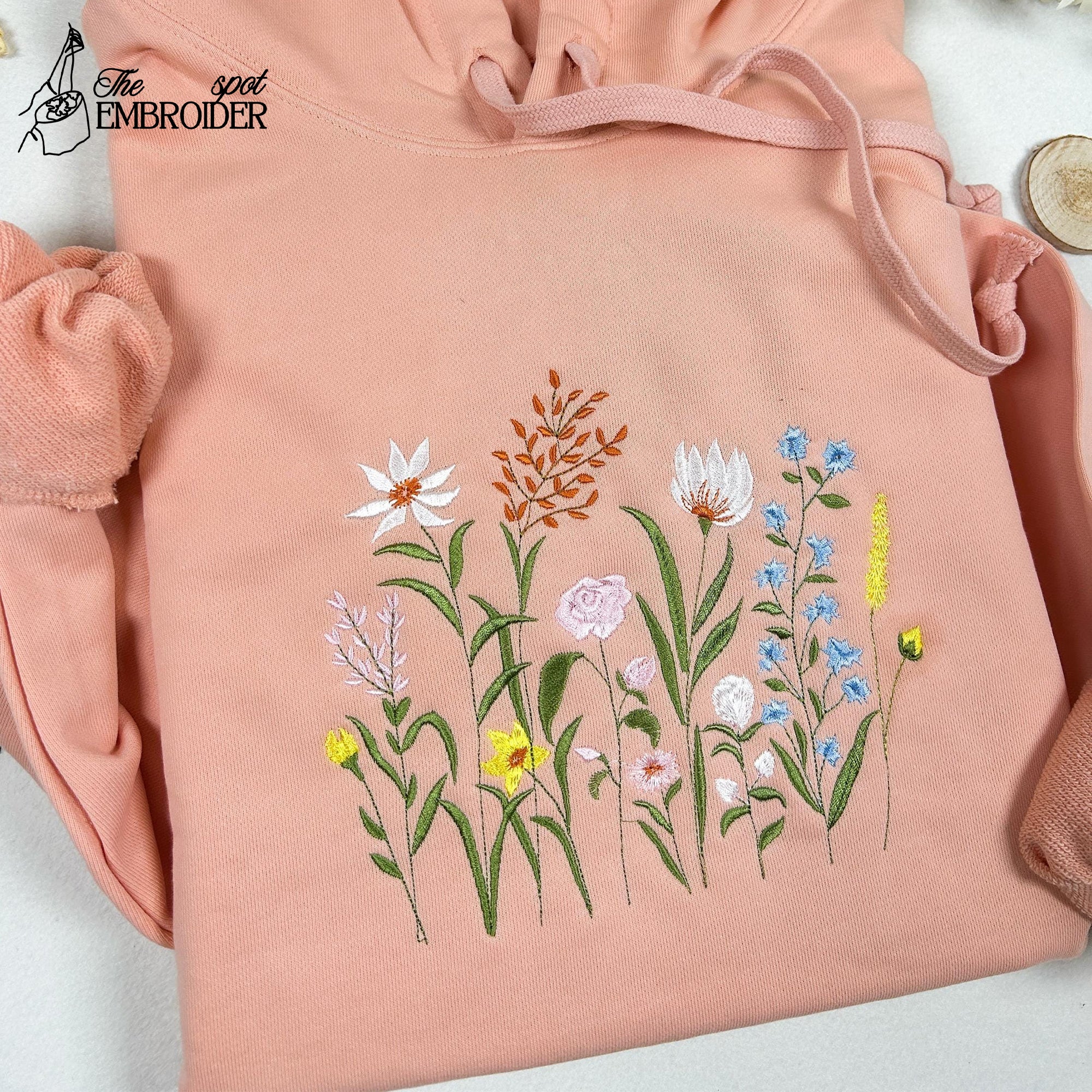 Wildflower Botany Oversized Embroidered Sweatshirt, Dragonfly T-shirt, Floral Embroidered Sweatshirt, Sweater, Crew Neck Sweatshirt