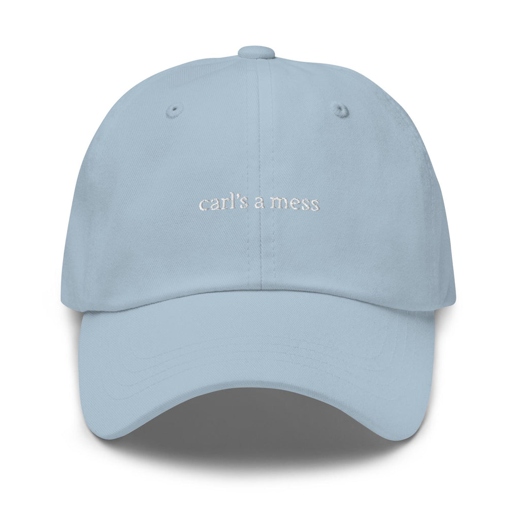 Carl's a Mess Embroidered Dad Hat – Funny Reality TV Summer Cap, Hamptons Weekend Cotton Hat, Trendy Gift for Him & Her