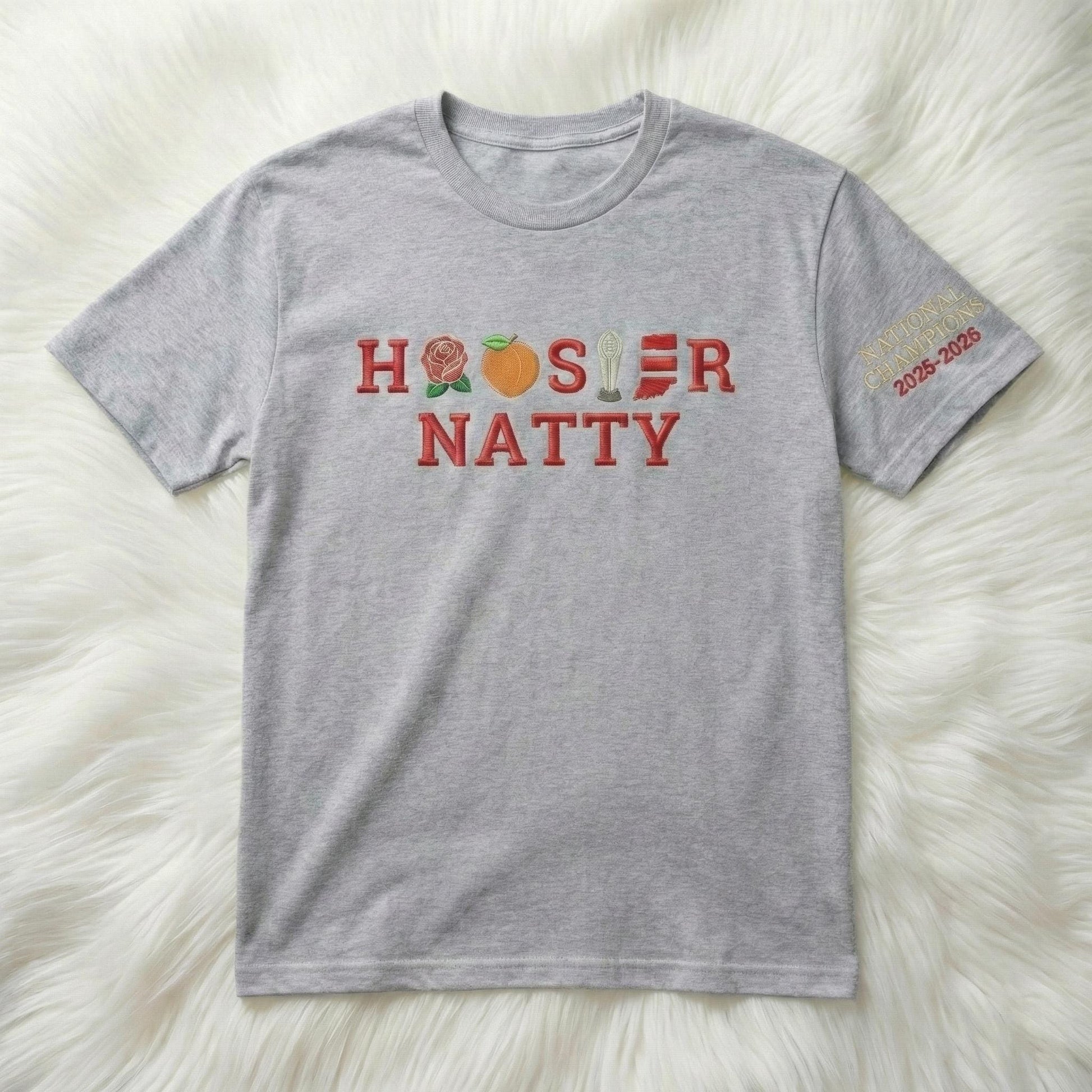 Embroidered Indiana Champions 2026 Sweatshirt, Trendy Trophy Shirt, Hoosiers Game Day Hoodie, Unisex Football Fan Gift