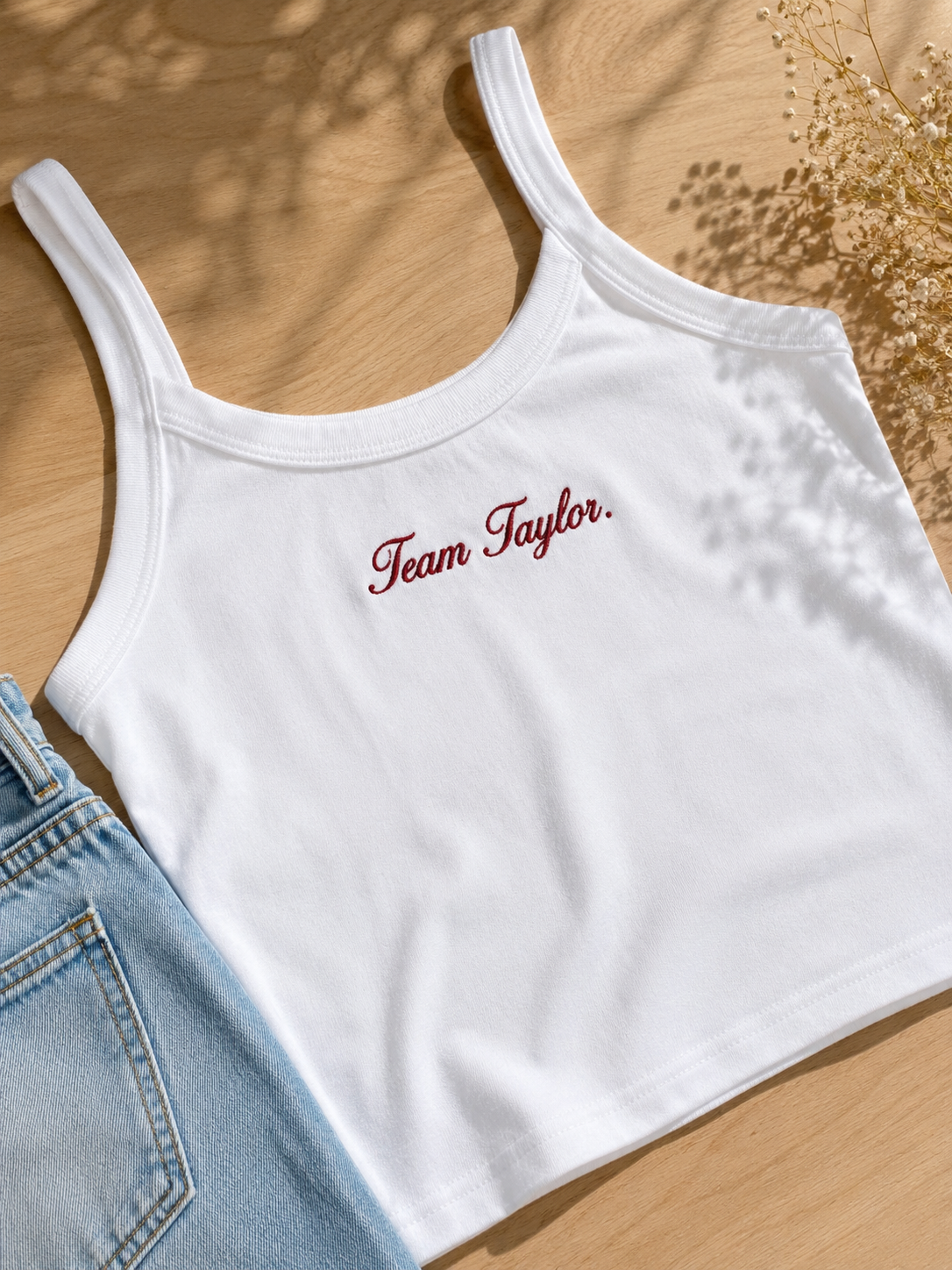 Custom Embroidered Tank Top, Team Taylor Tank Top, Bachelorette Outfit