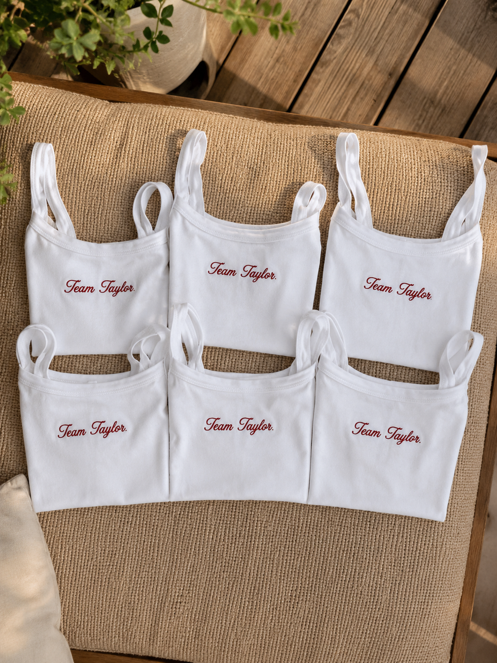 Custom Embroidered Tank Top, Team Taylor Tank Top, Bachelorette Outfit