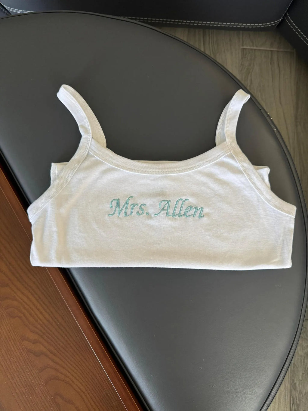 Custom Bachelorette Embroidered Tank Top, Personalized Mrs Tank, Bride & Bridesmaid Party Top, Bridal Shower Gift, Bridesmaid Tanks