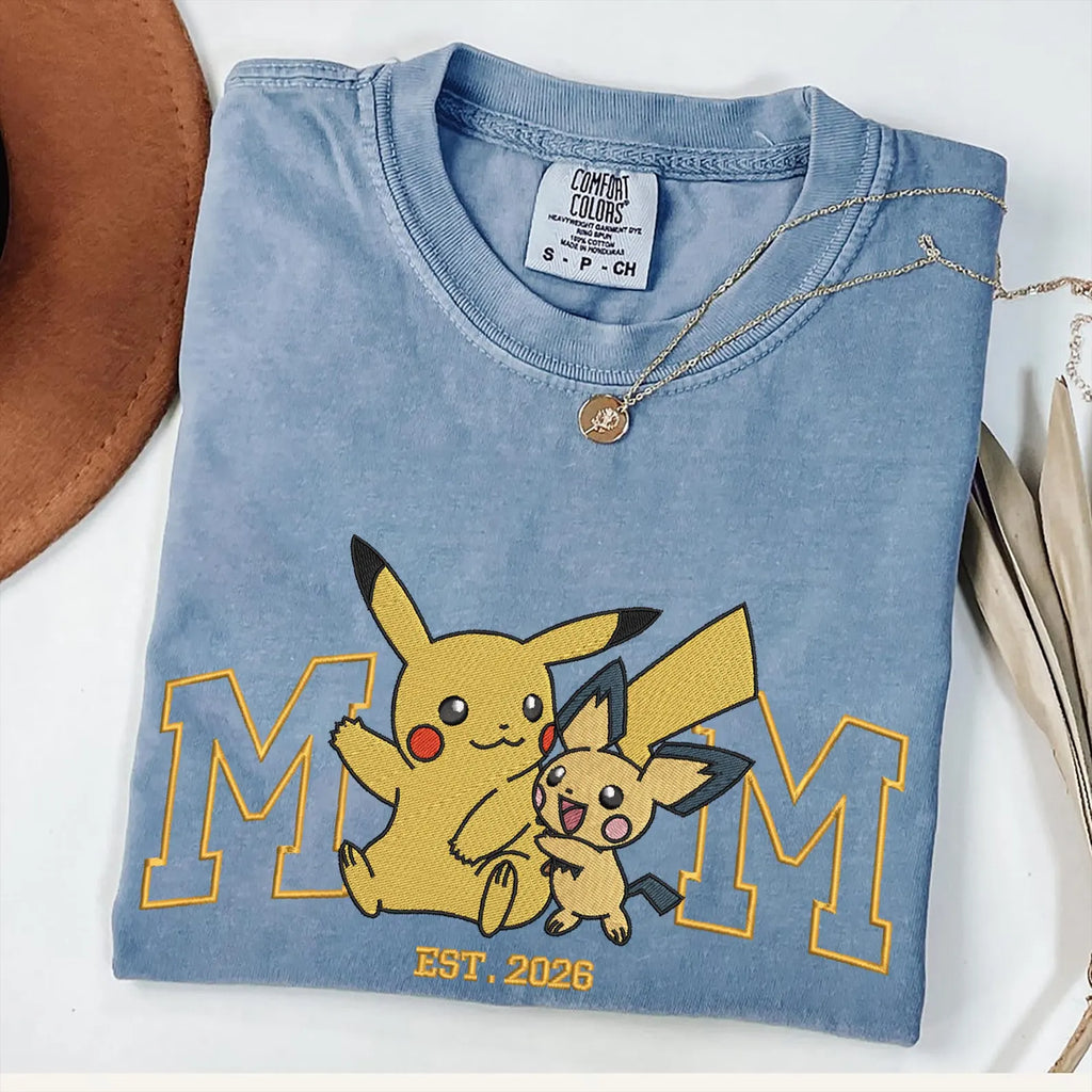 Custom Anime Dad Embroidered  Shirt, Personalized Father's Day Gift