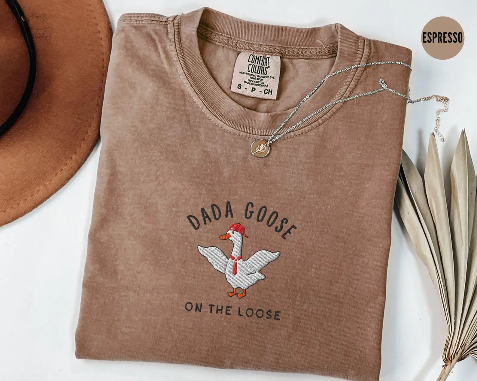 Dada Goose Embroidered Shirt, Funny New Dad Pregnancy Announcement Gift