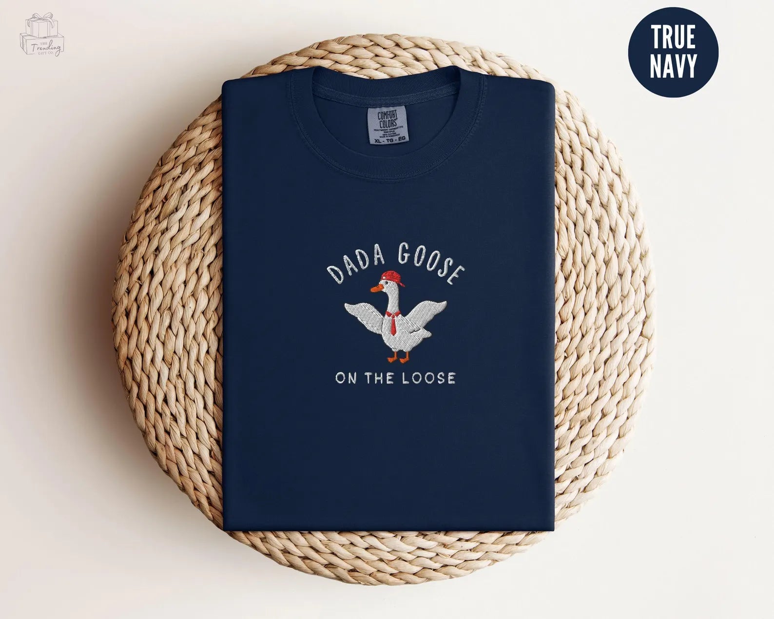 Dada Goose Embroidered Shirt, Funny New Dad Pregnancy Announcement Gift